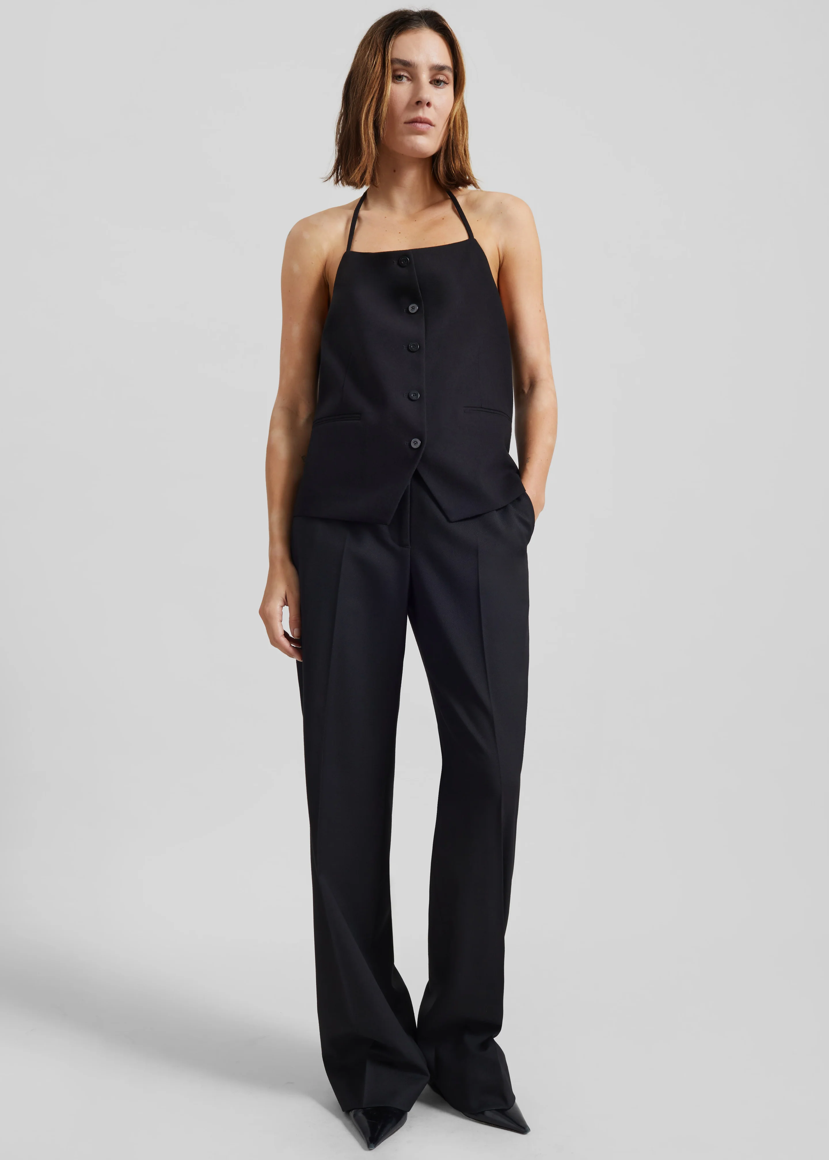 Melwin Halter Vest - Black - Image 4