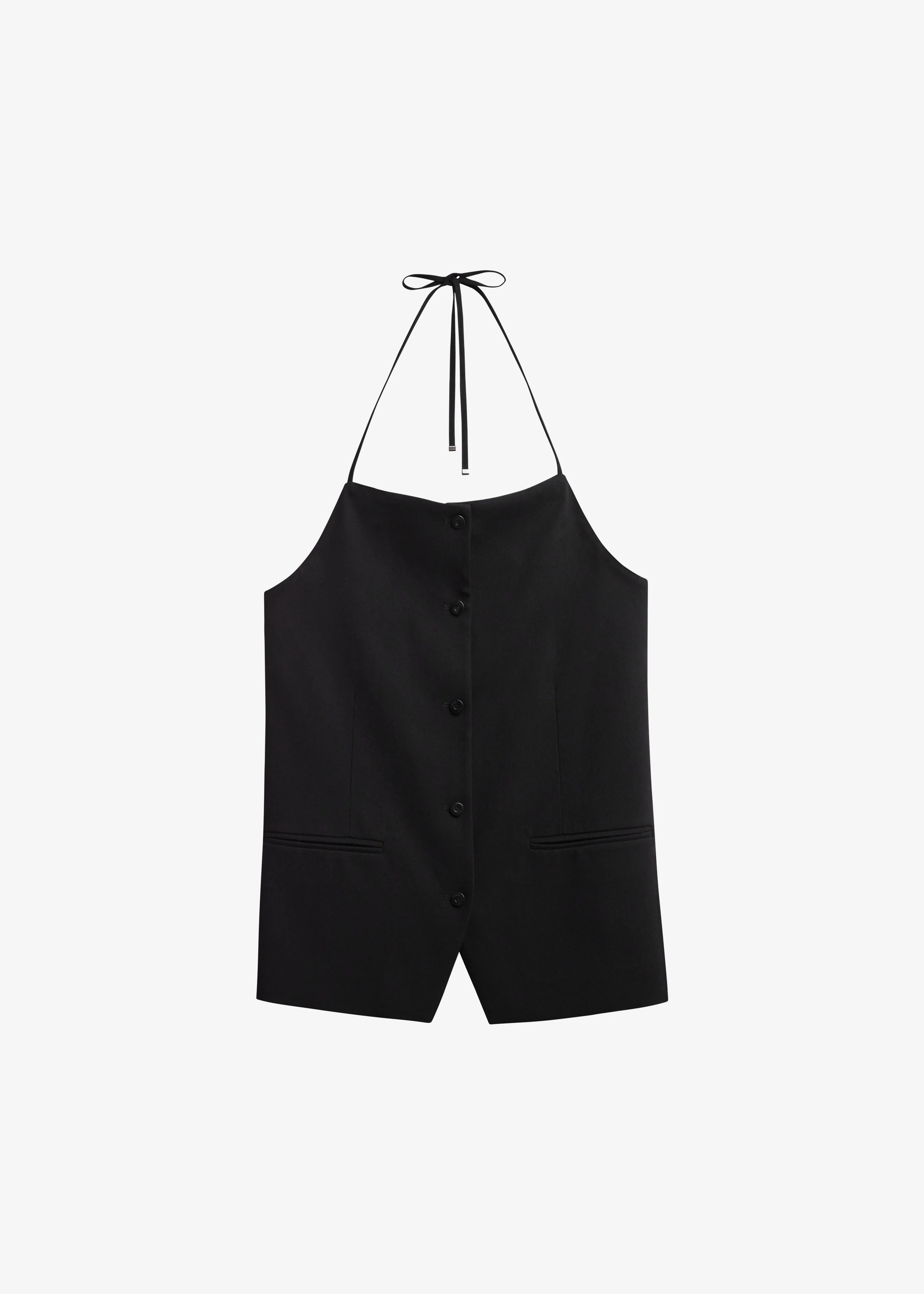 Melwin Halter Vest - Black - Image 7