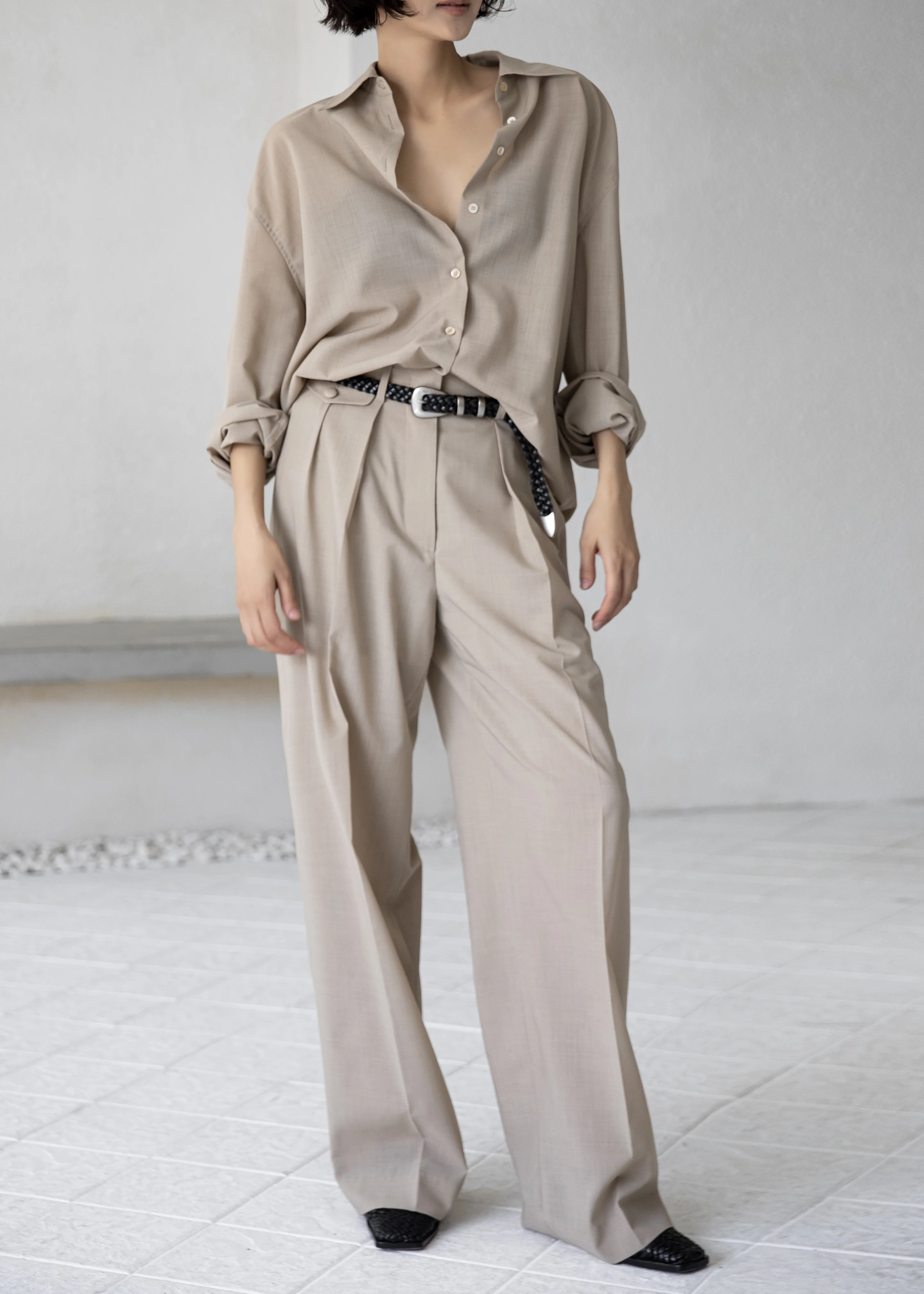 Meslay Sheer Shirt - Beige - Image 10