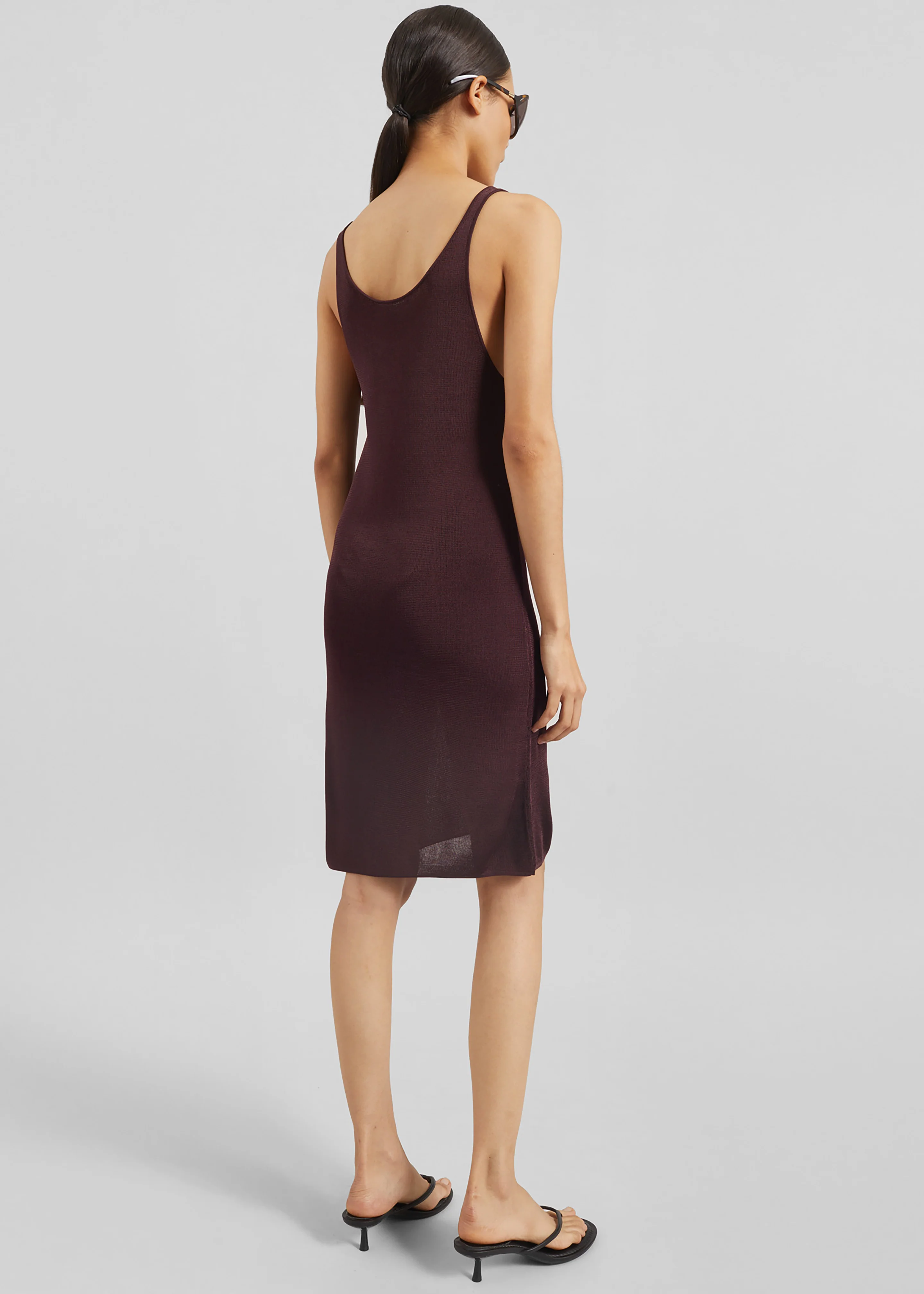 Miami Knit Mini Dress - Burgundy - Image 5