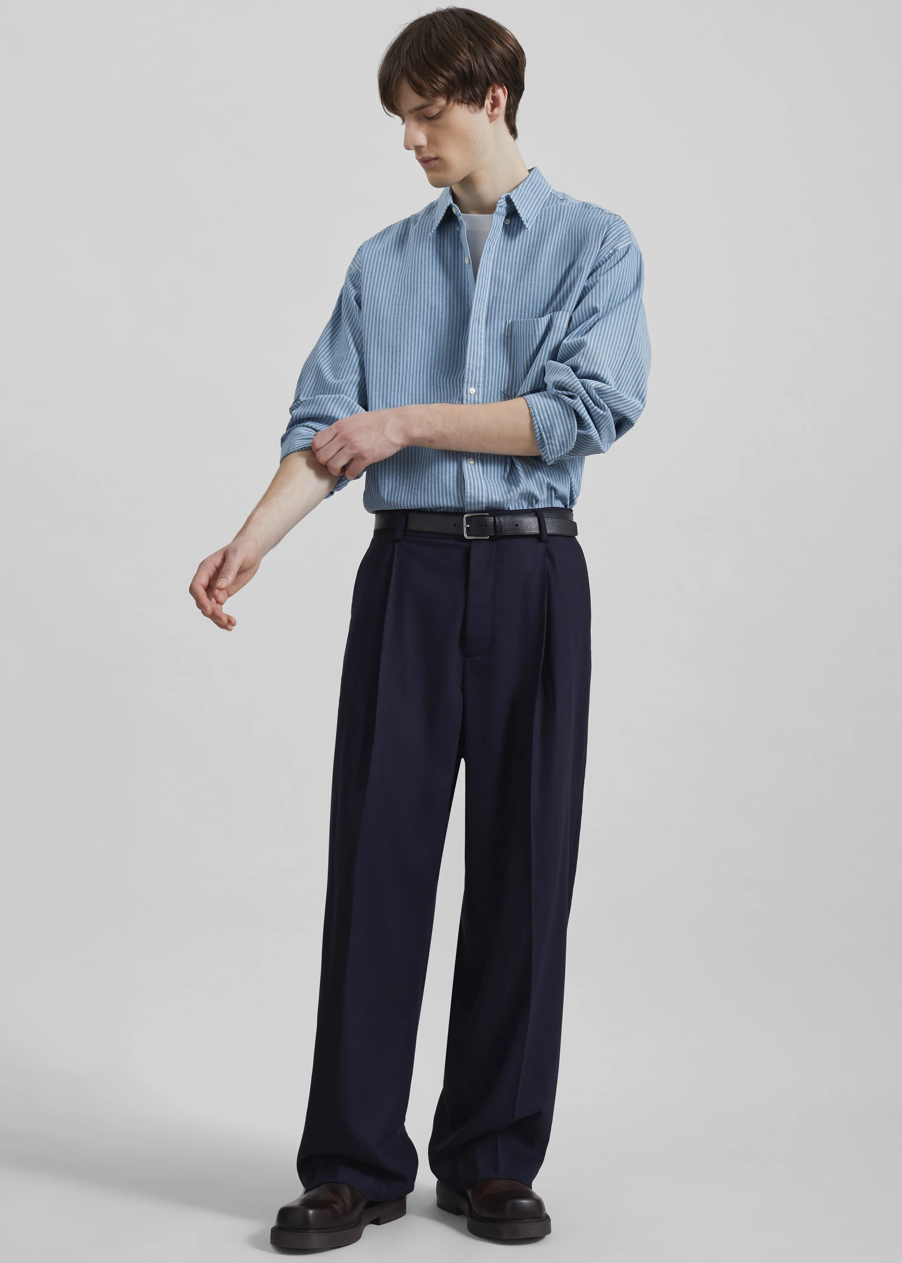 Milton Flannel Trousers - Navy - Image 2