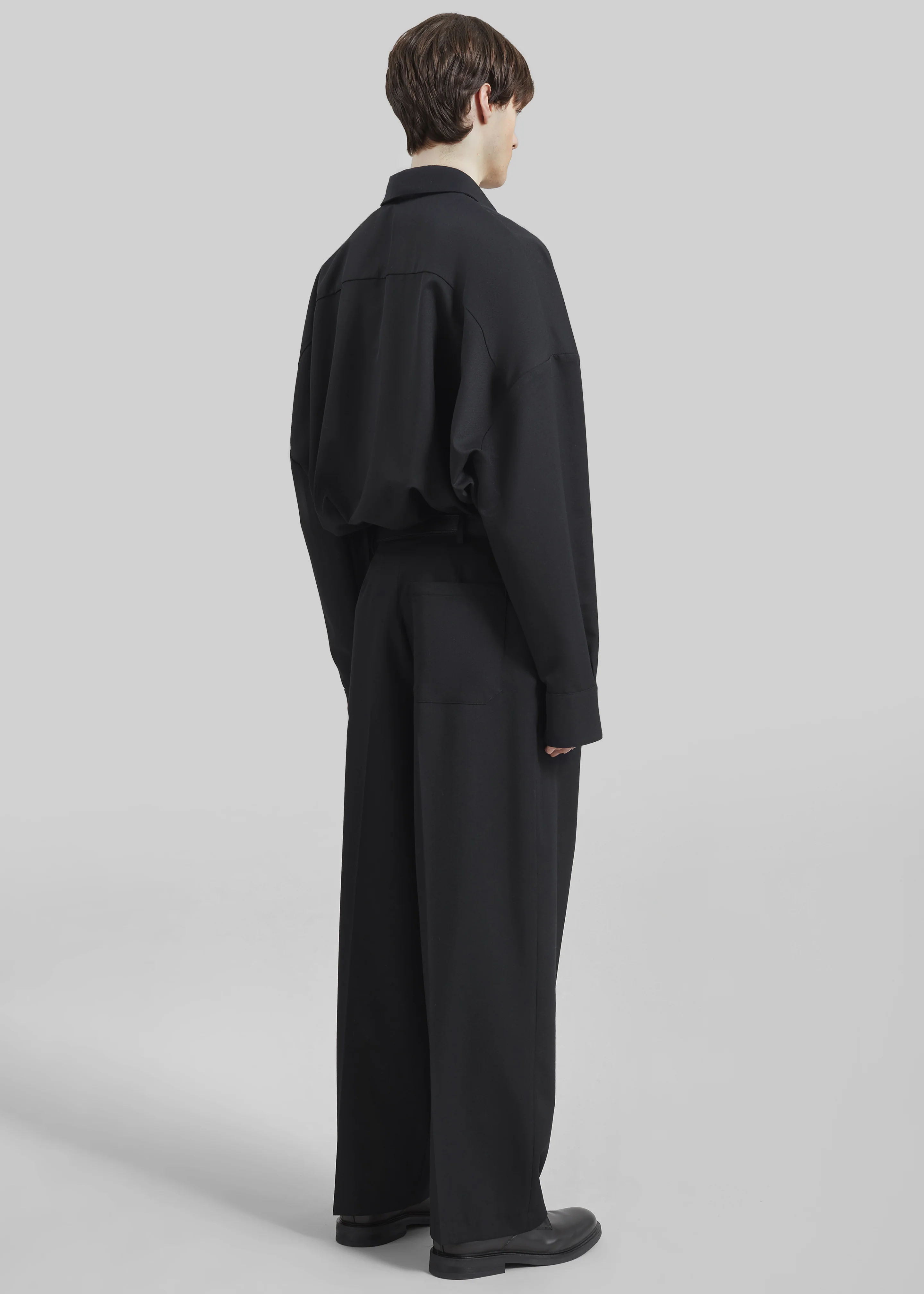 Milton Wool-Blend Trousers - Black - Image 7