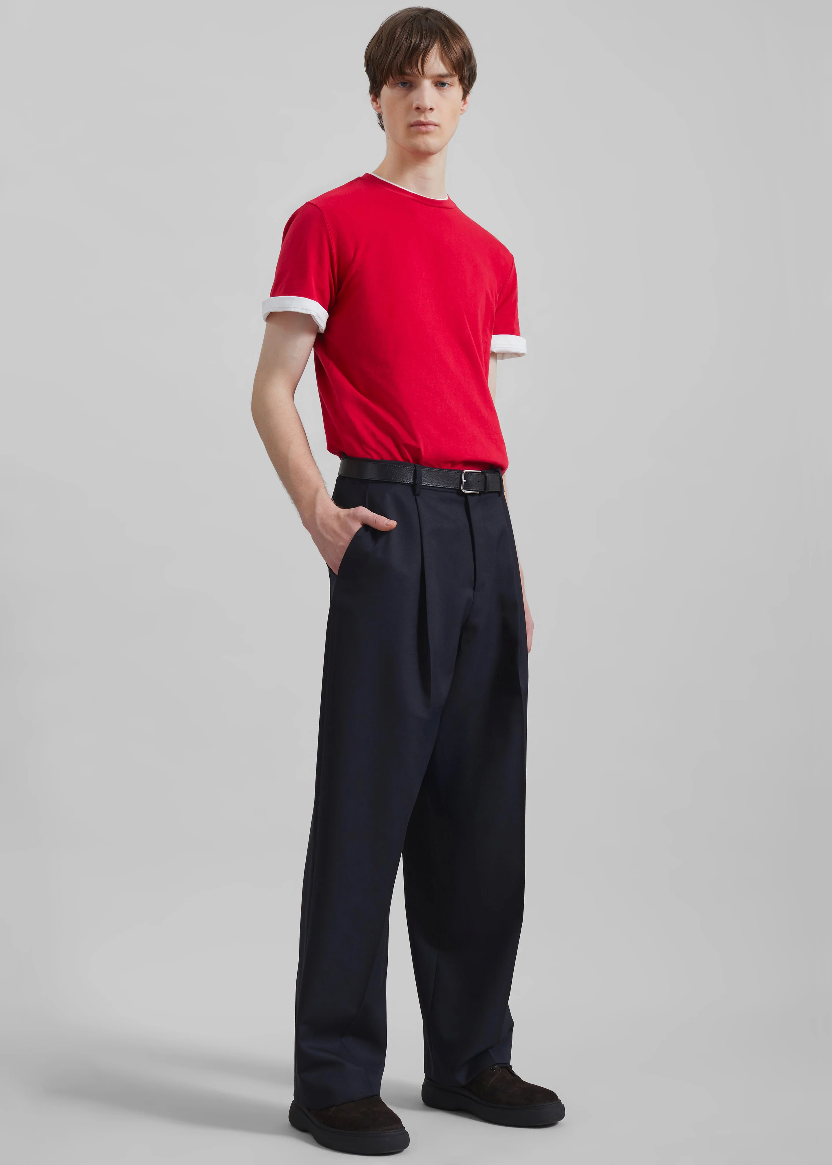 Milton Wool-Blend Trousers - Dark Navy - Image 4