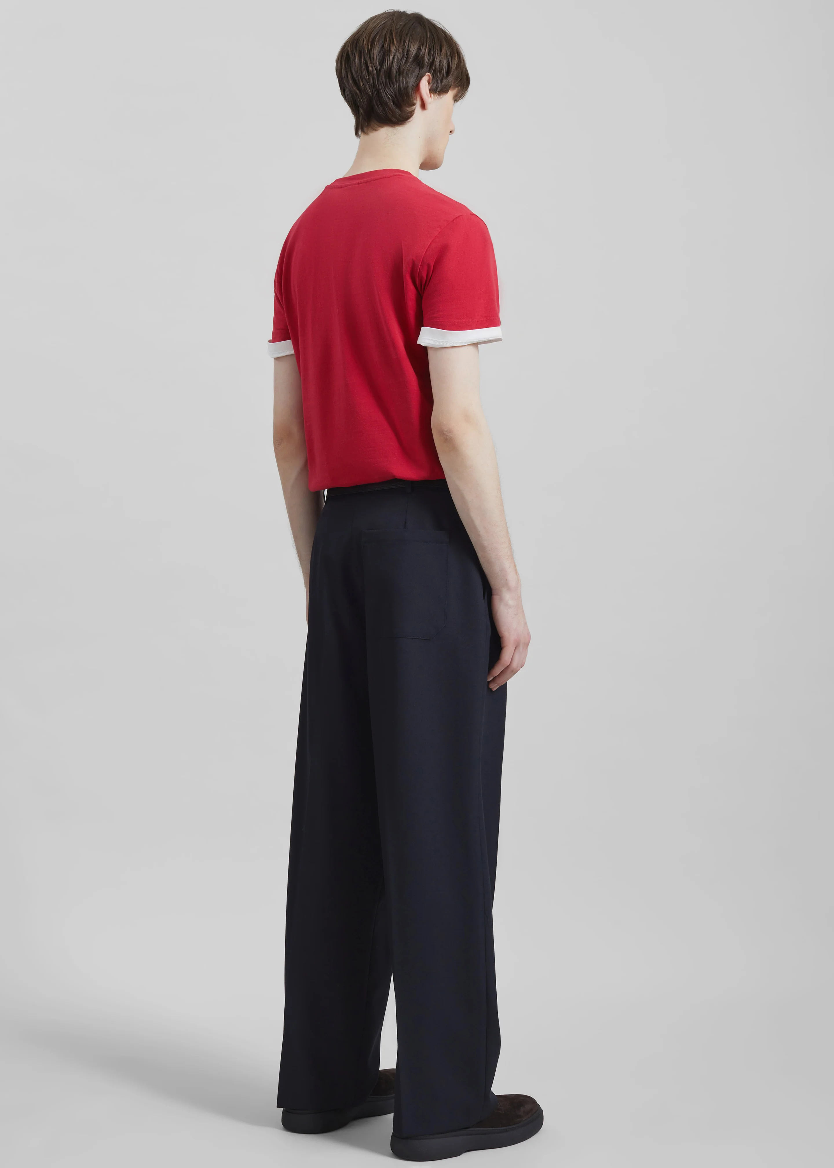 Milton Wool-Blend Trousers - Dark Navy - Image 7