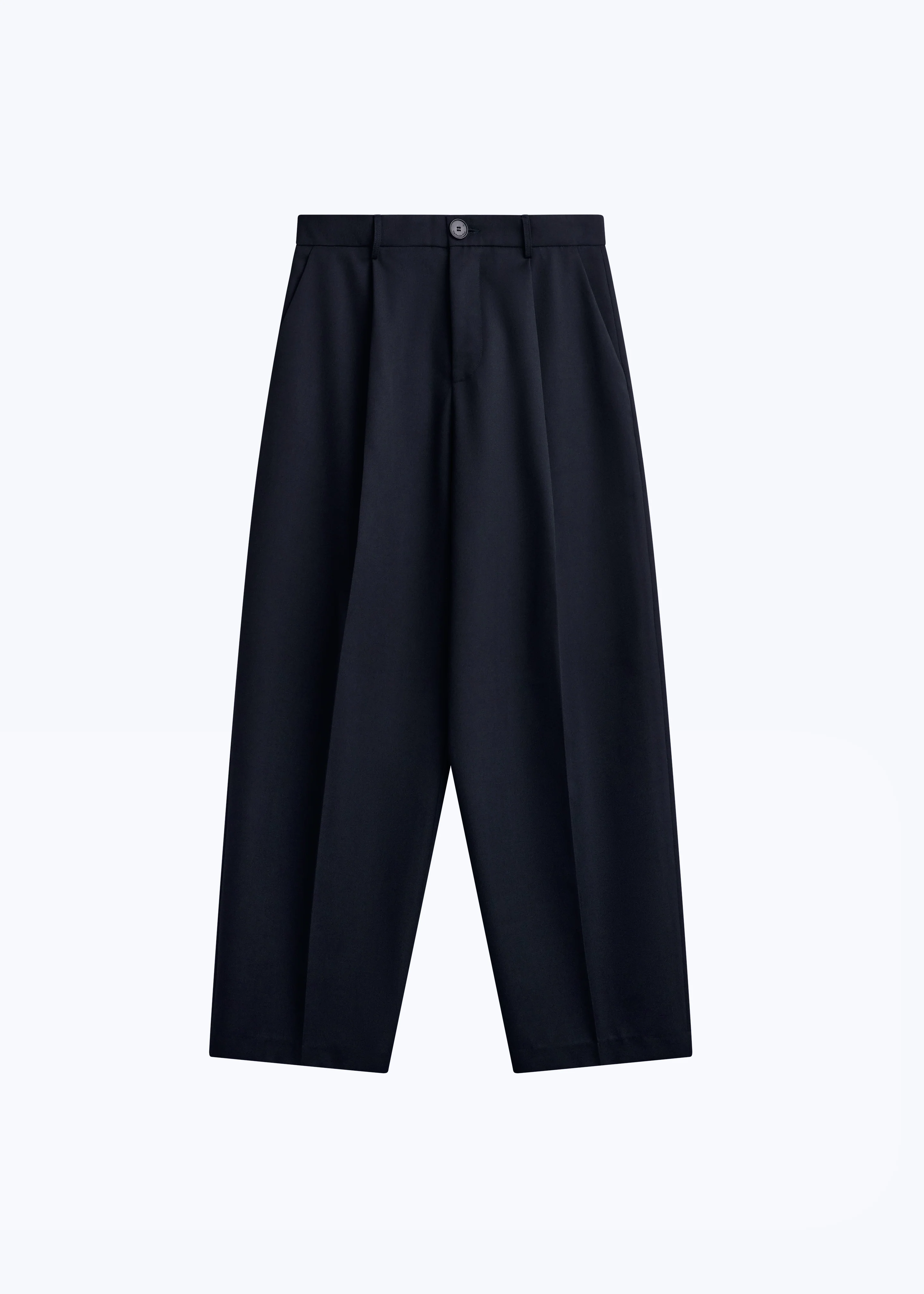 Milton Wool-Blend Trousers - Dark Navy - Image 8
