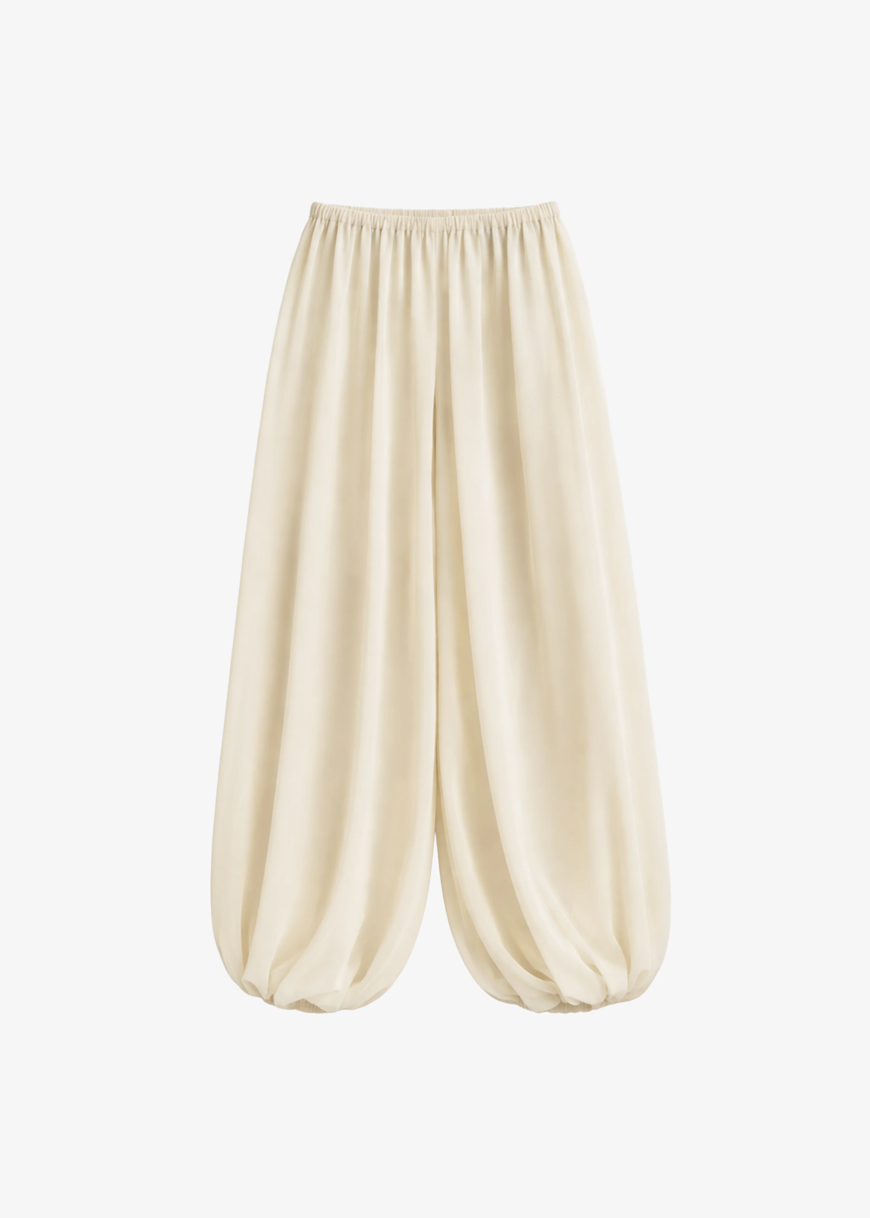 Mio Sheer Balloon Pants - Beige - Image 7