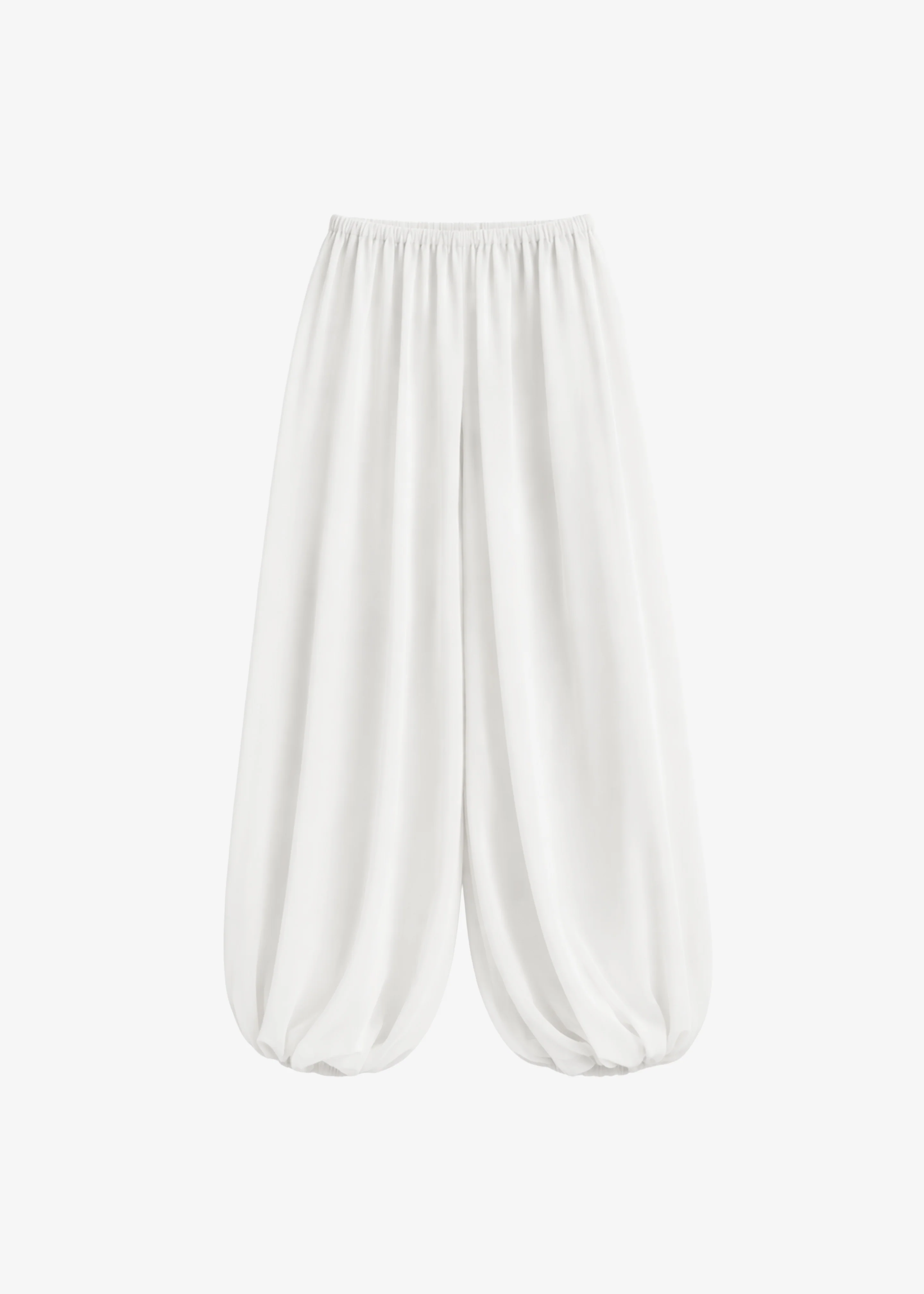 Mio Sheer Balloon Pants - White - Image 8
