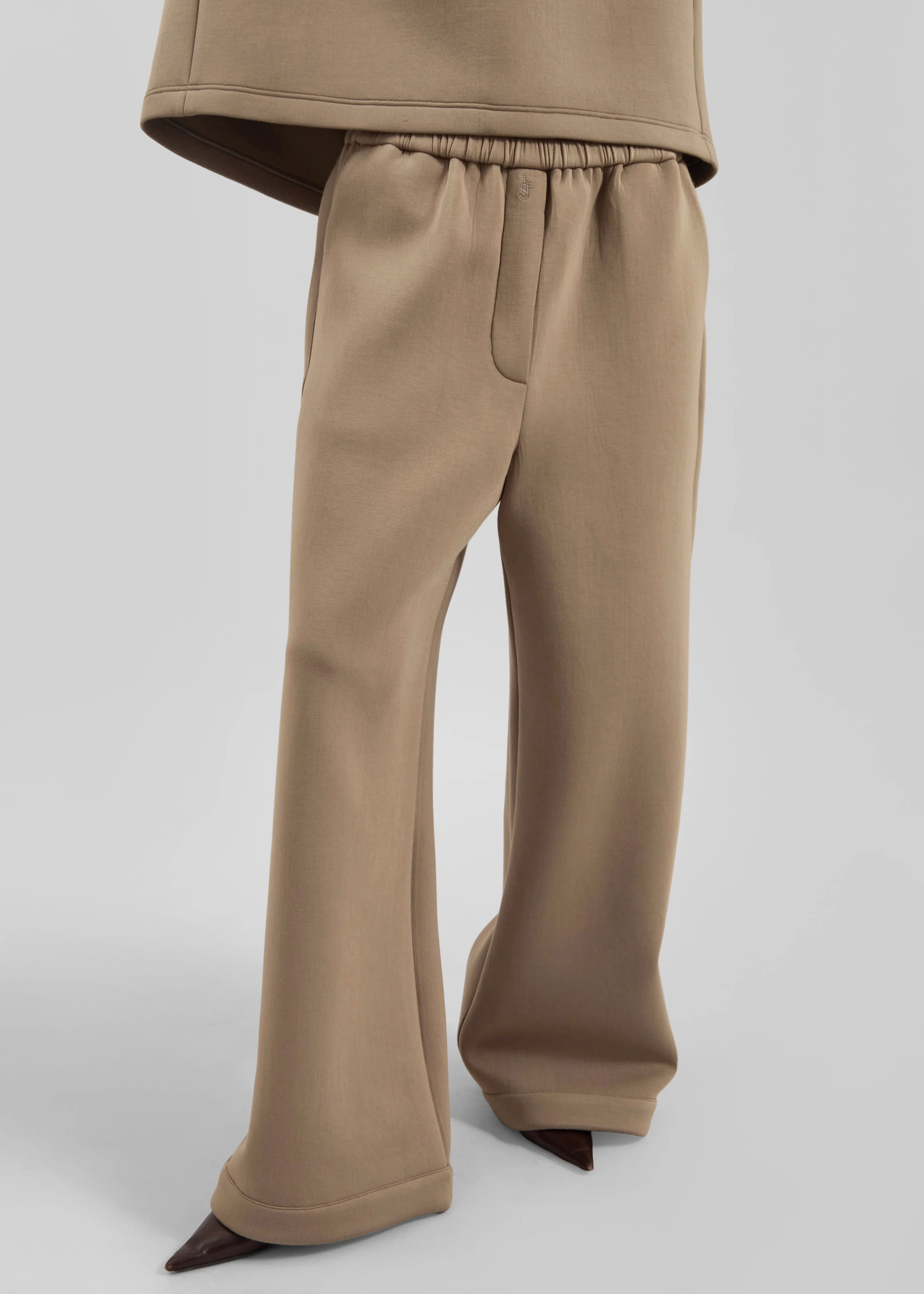 Mirca Neoprene Elastic Pants - Camel - Image 2