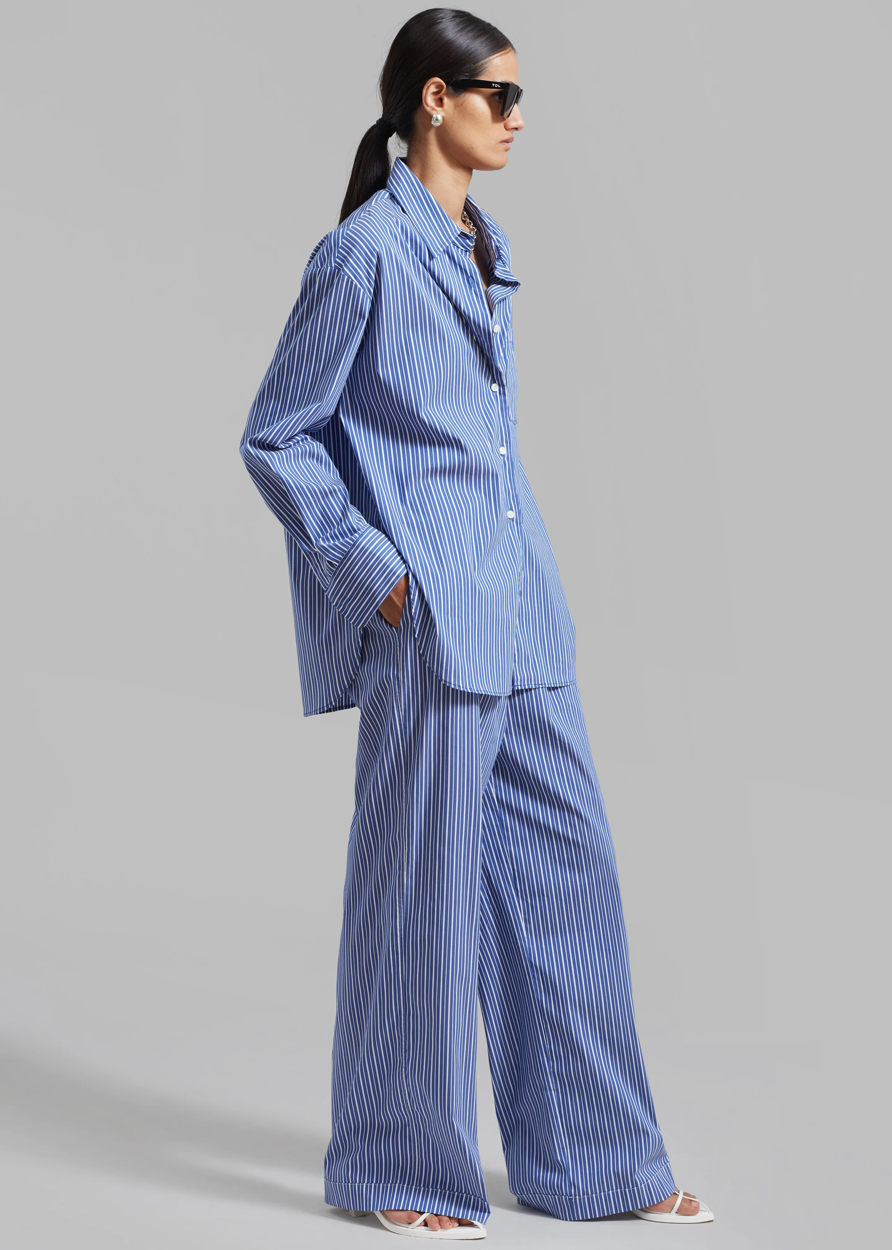 Mirca Pocket Shirt - Blue Multi Stripe - Image 4