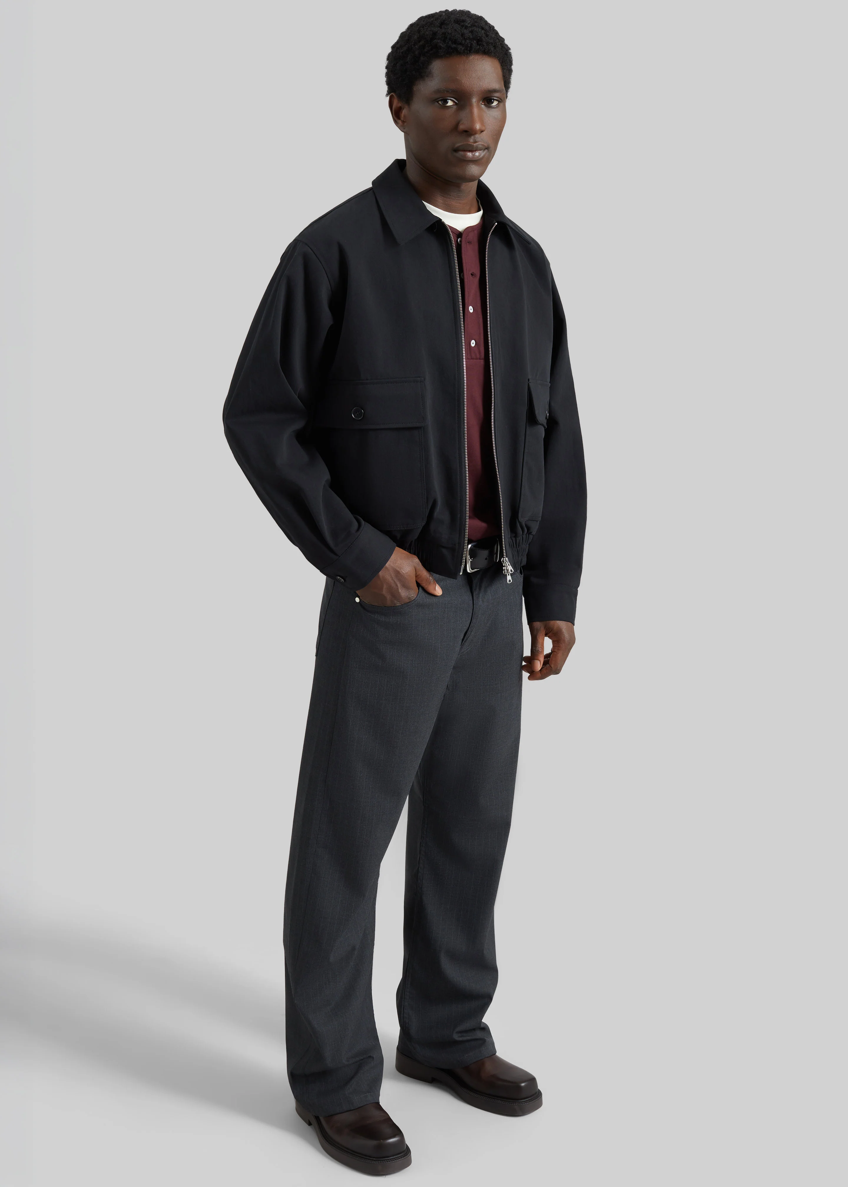 Mitchell Cotton Twill Jacket - Black - Image 5