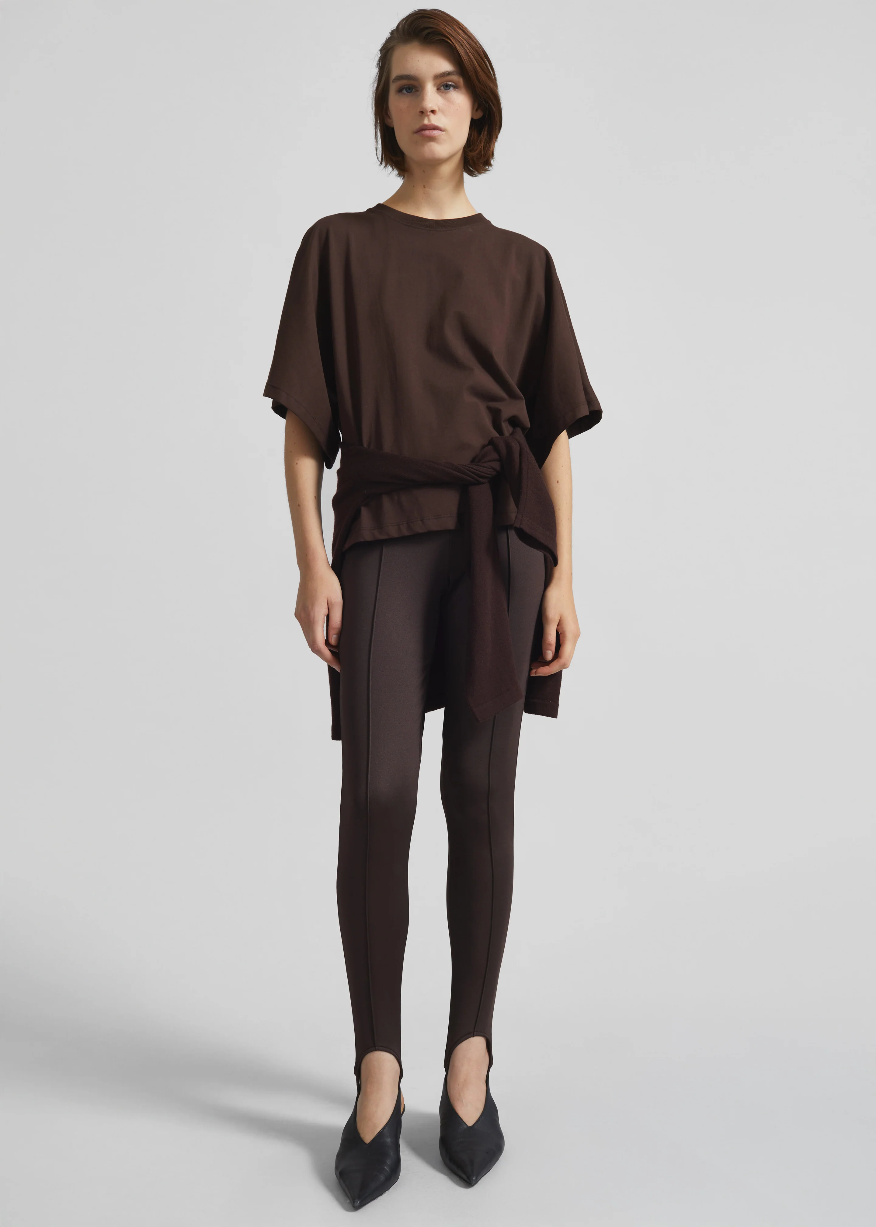 Modave Dolman Sleeve Tee - Brown - Image 4