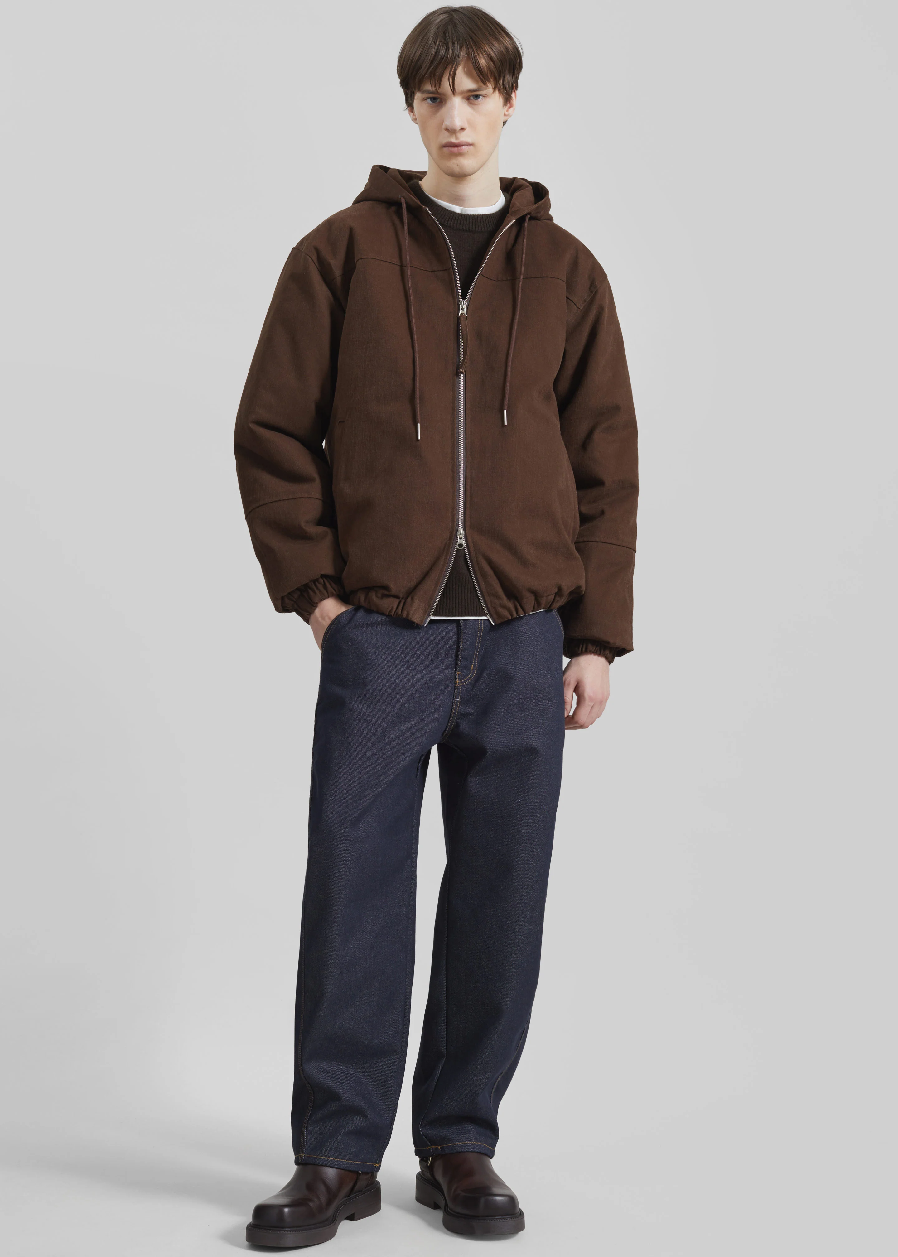Molkom Padded Jacket - Brown - Image 4
