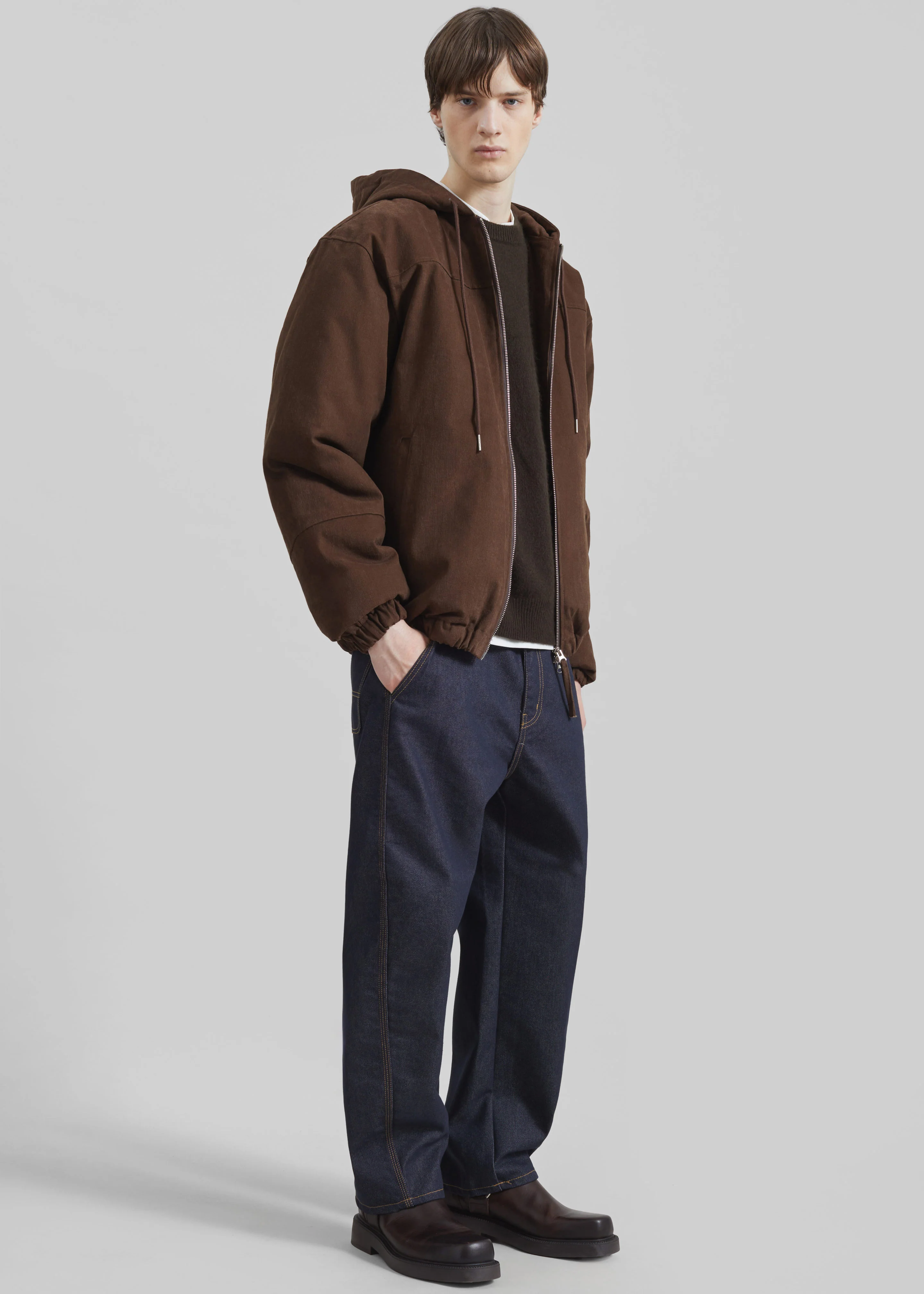Molkom Padded Jacket - Brown - Image 7