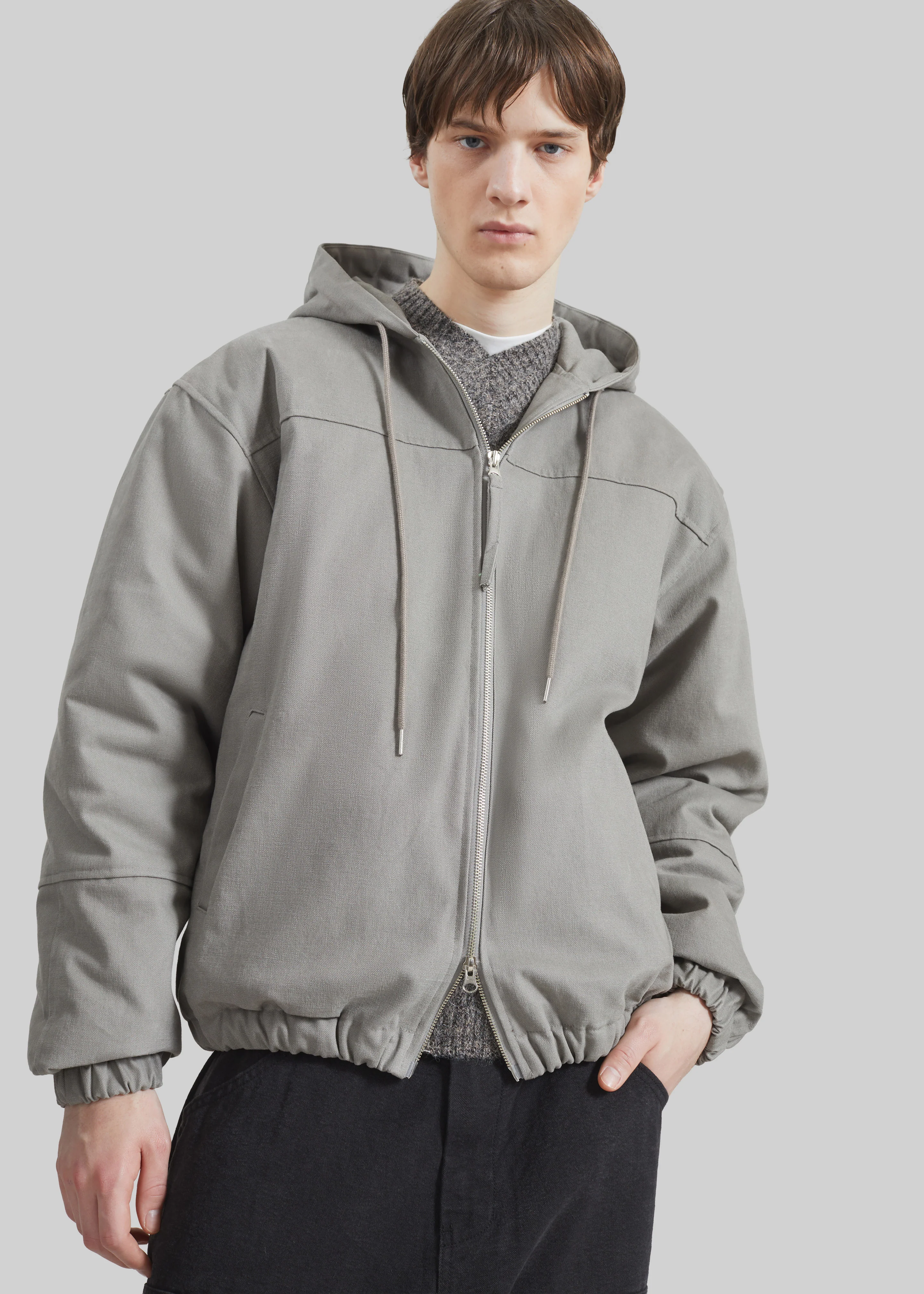 Molkom Padded Jacket - Taupe - Image 11