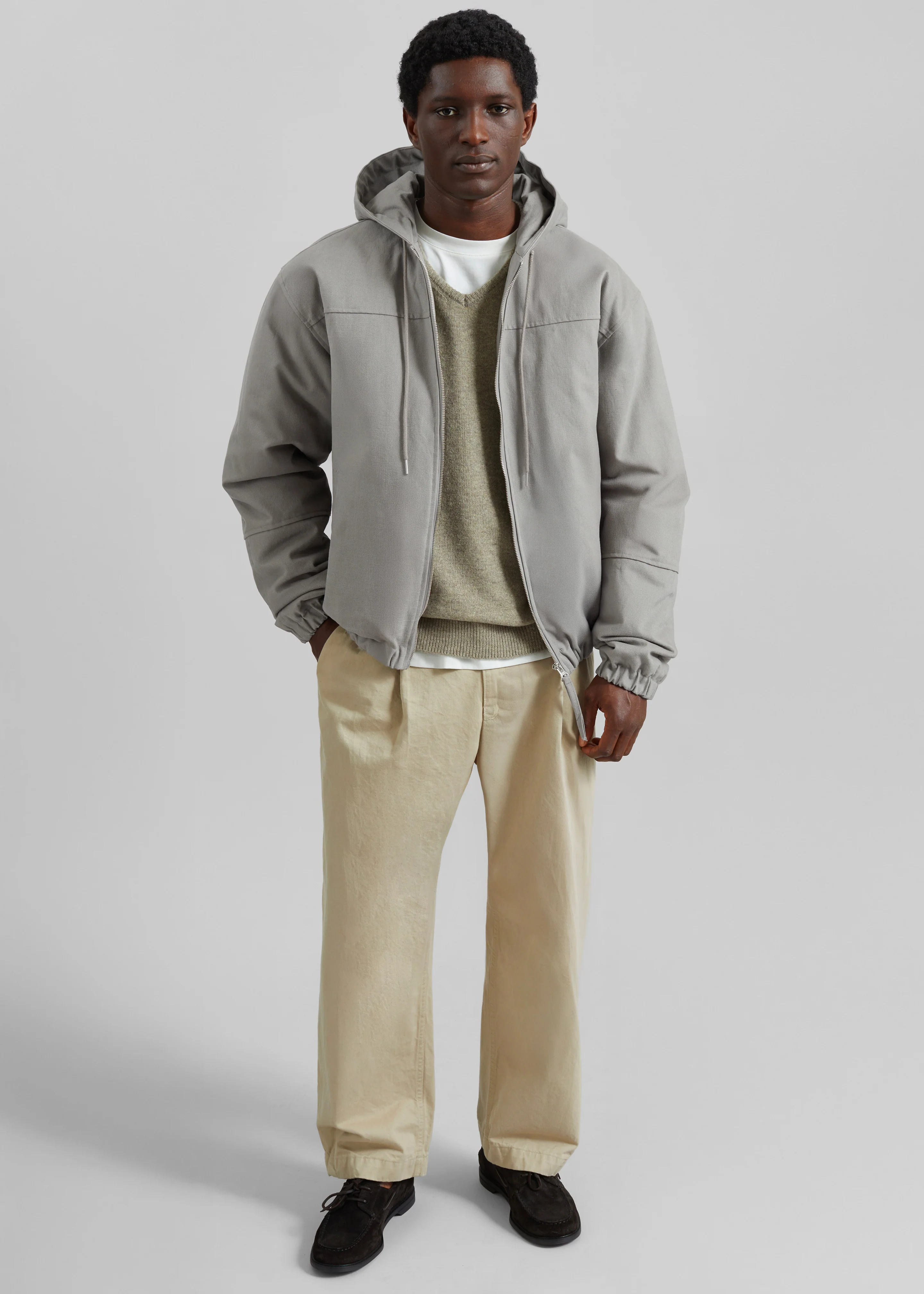 Molkom Padded Jacket - Taupe - Image 6