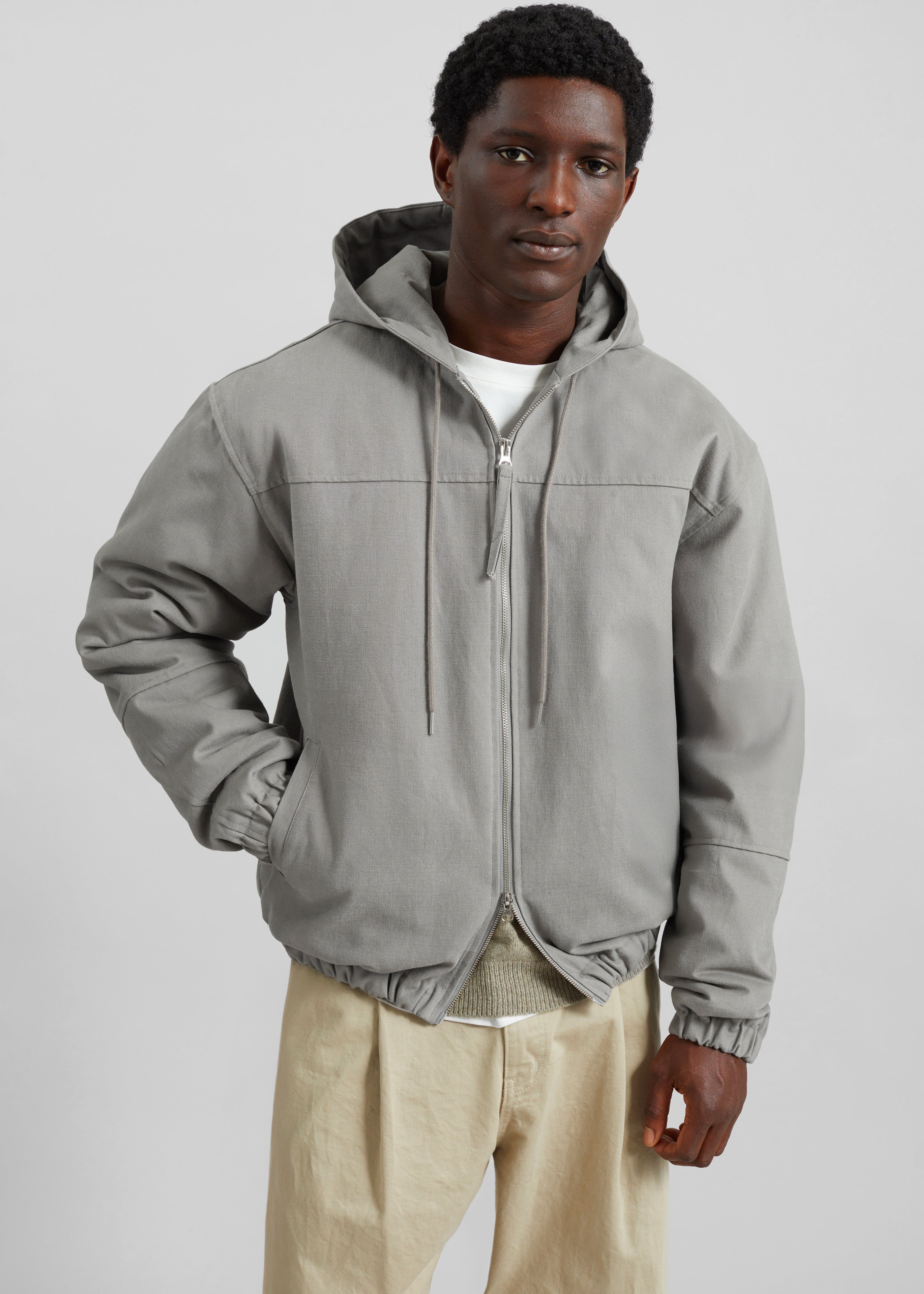 Molkom Padded Jacket - Taupe - Image 9