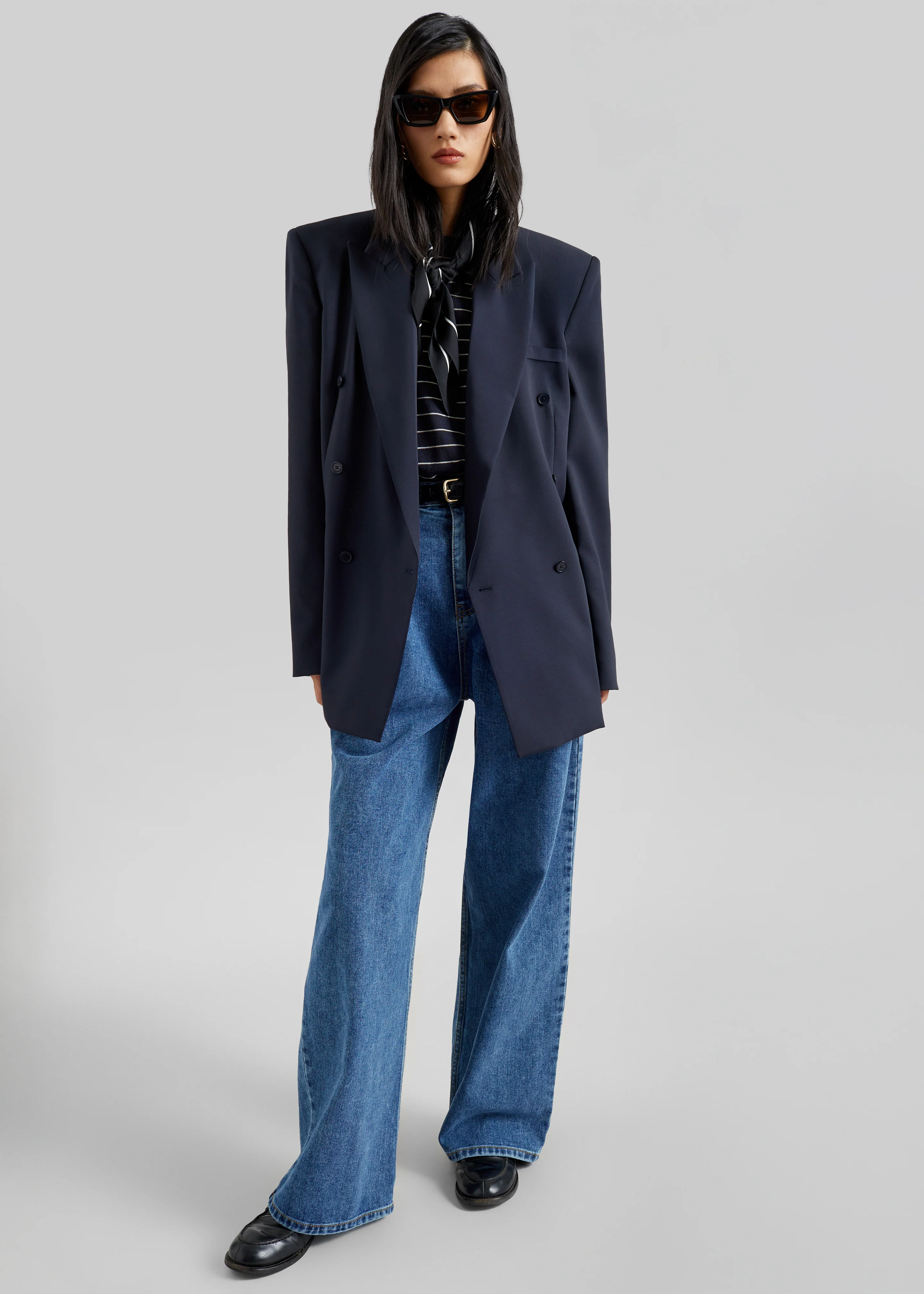 Monterey Structured Blazer - Dark Navy - Image 4