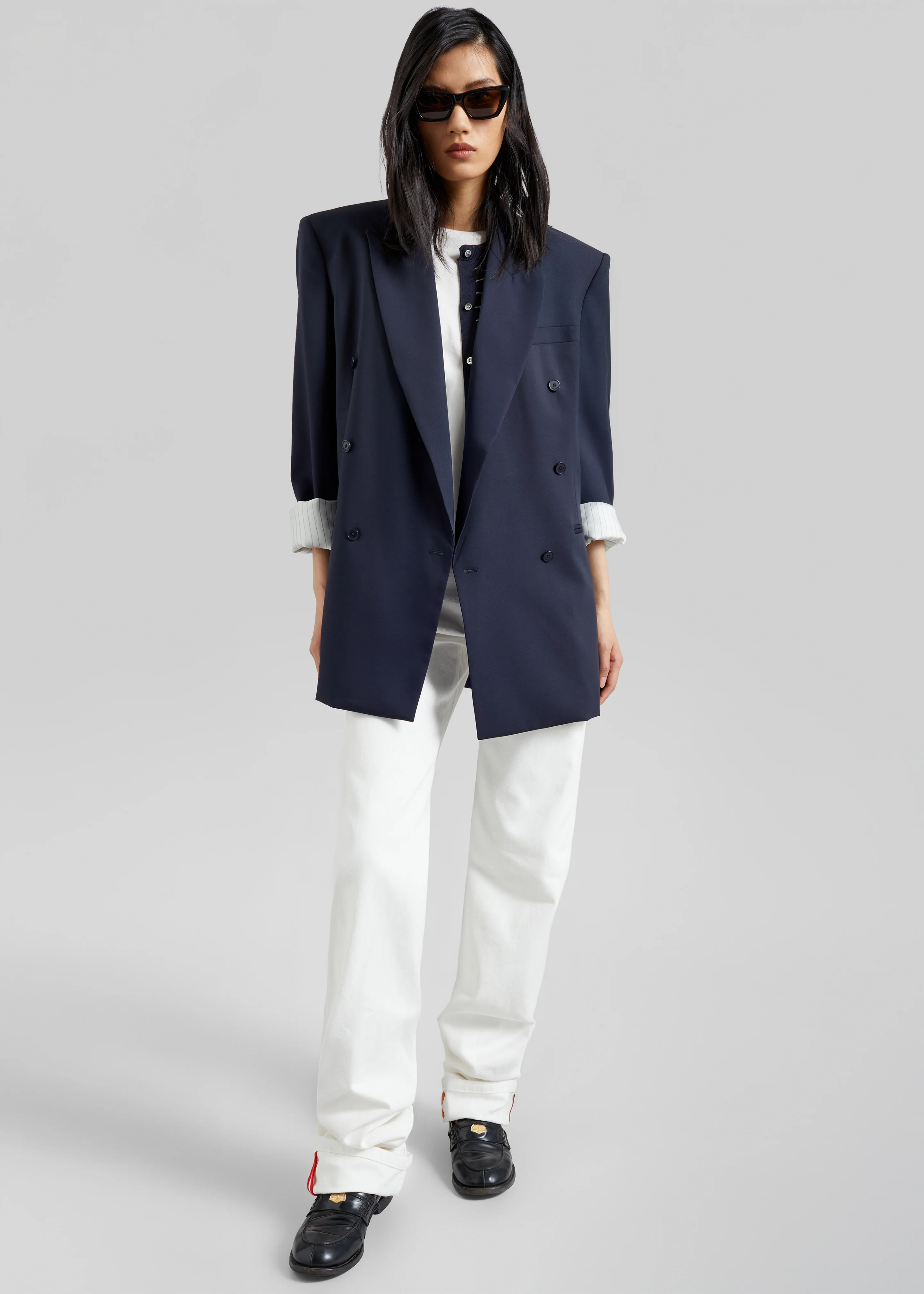 Monterey Structured Blazer - Dark Navy - Image 6