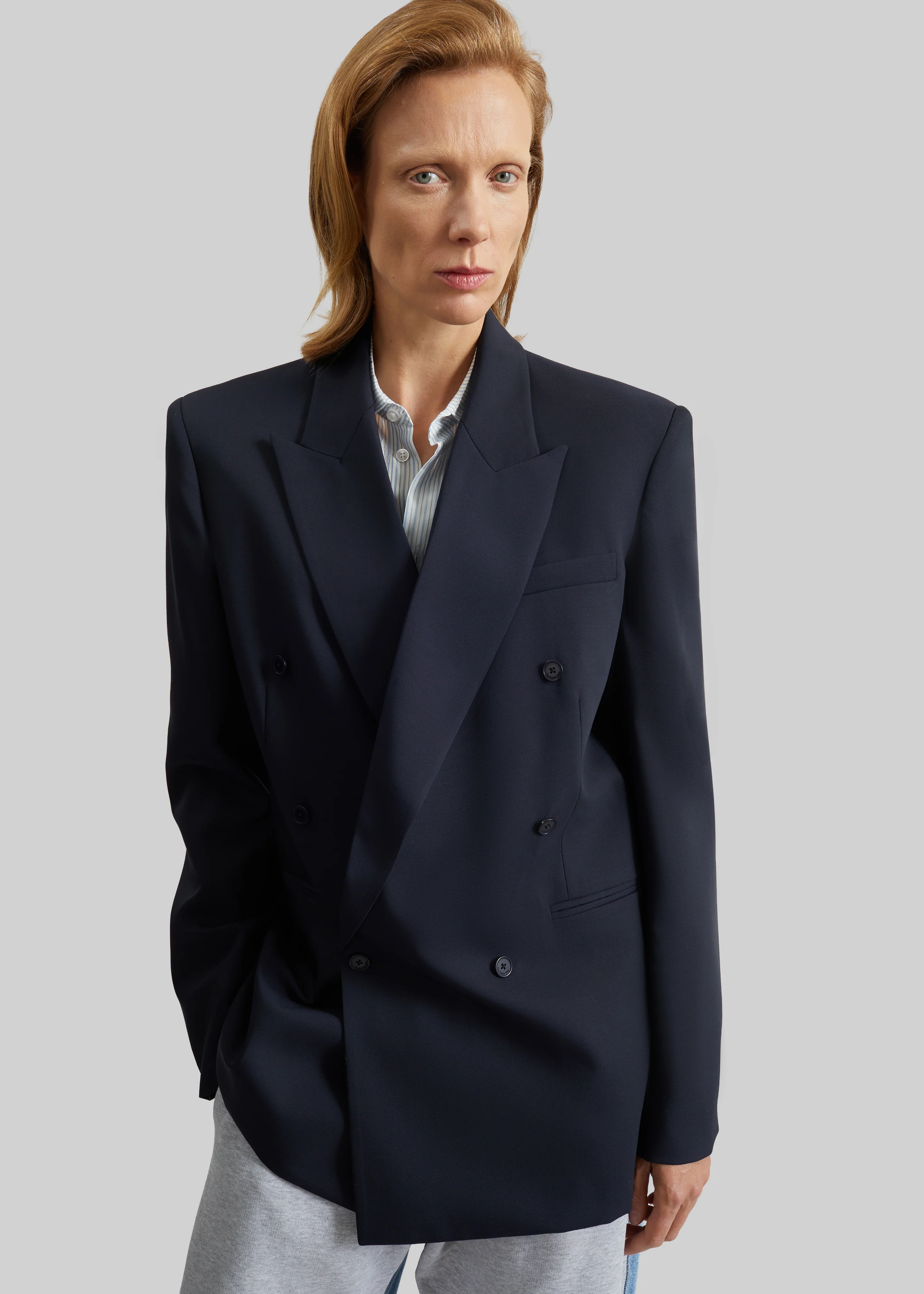 Monterey Structured Blazer - Dark Navy - Image 9