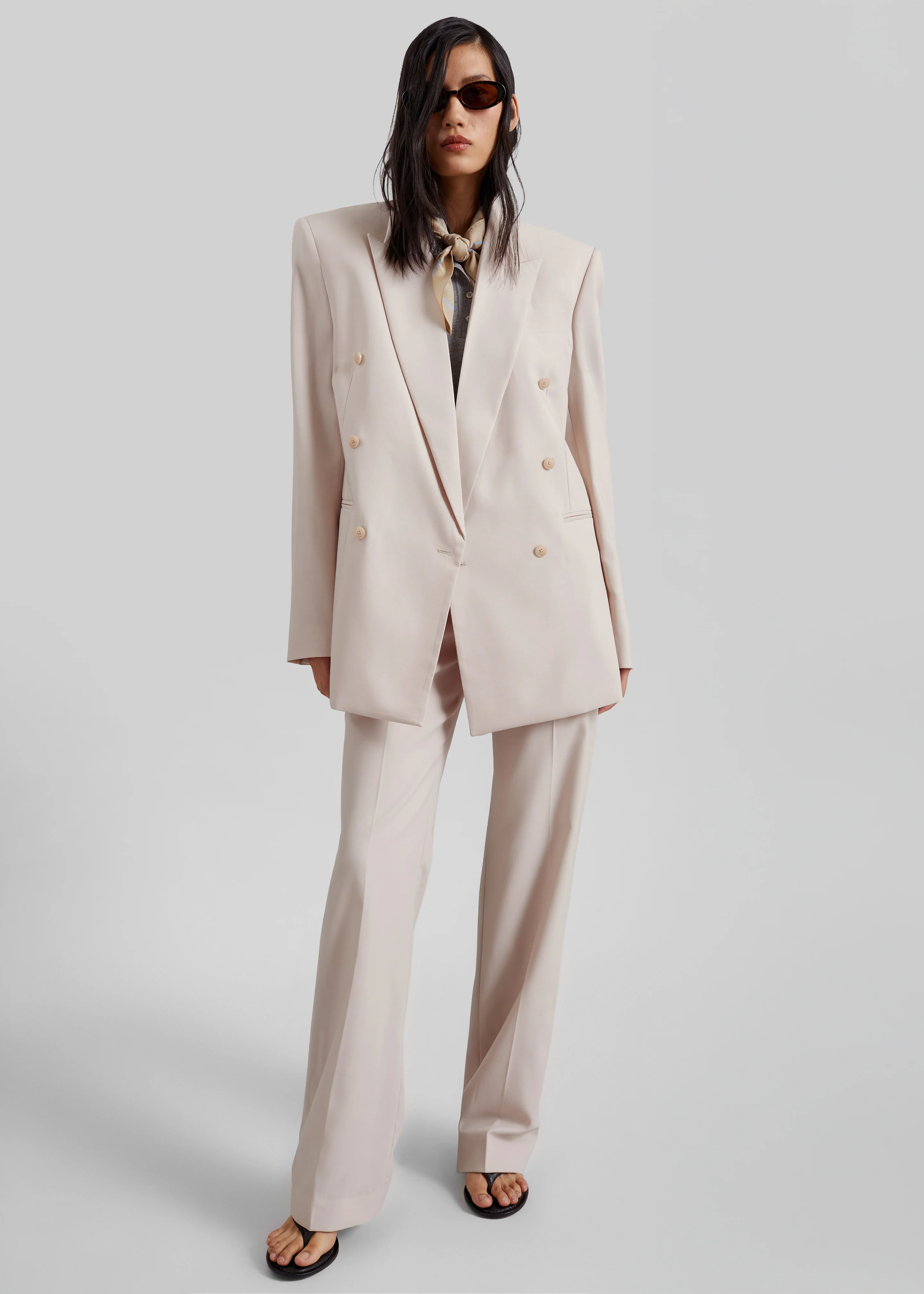 Monterey Structured Blazer - Faded Pink - Image 6
