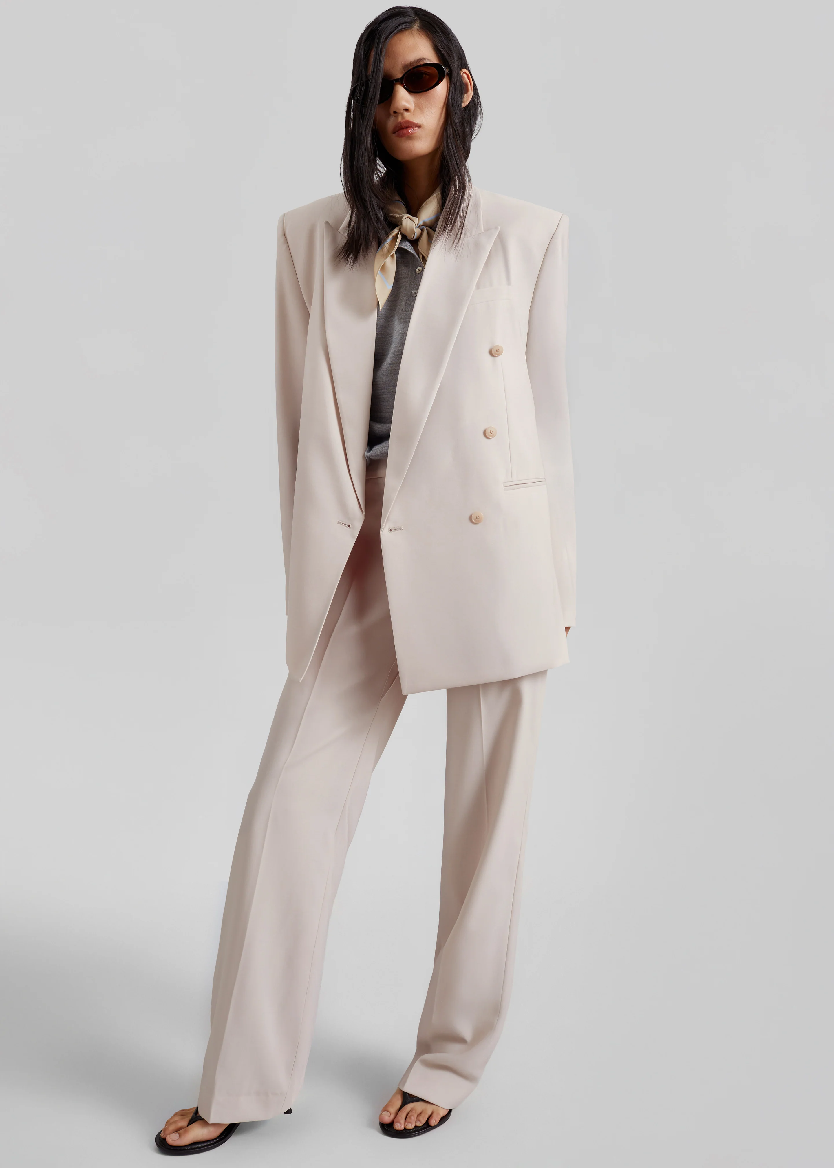 Monterey Structured Blazer - Faded Pink - Image 7