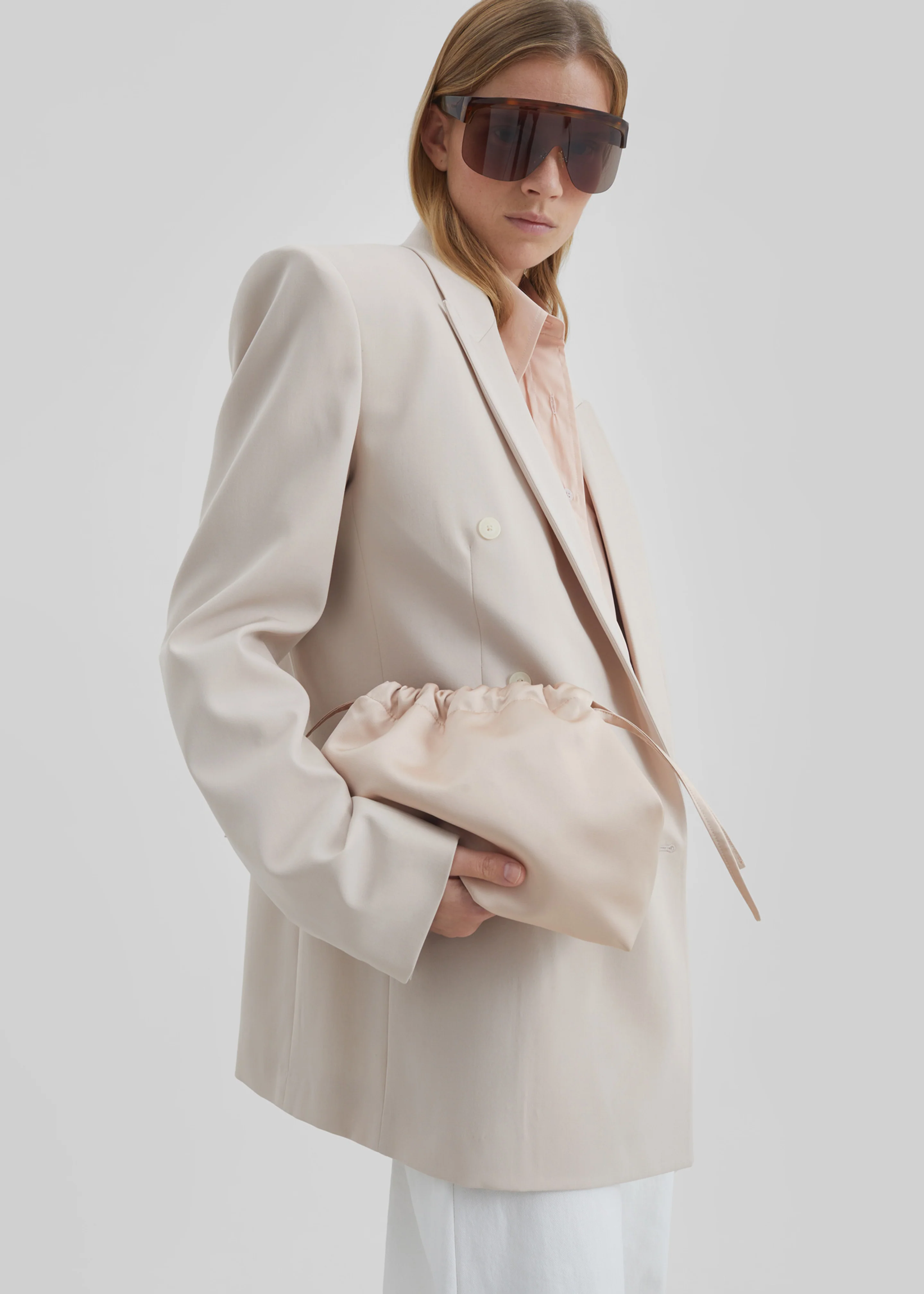 Monterey Structured Blazer - Faded Pink - Image 8