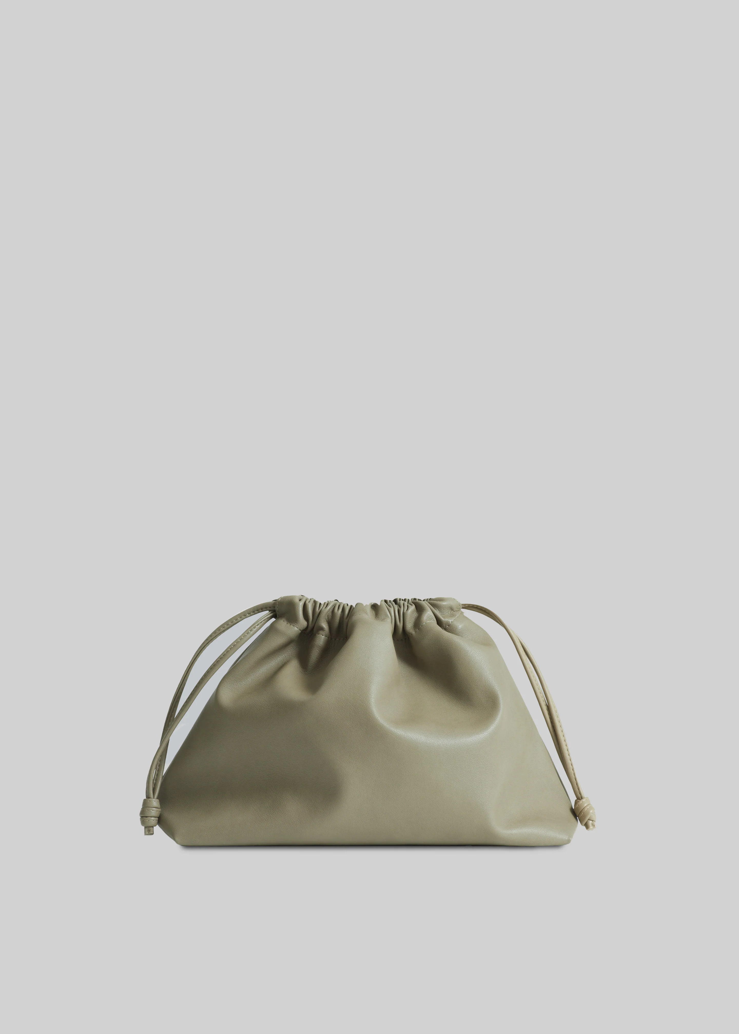 Morgan Faux Leather Small Pouch - Sage - Image 2
