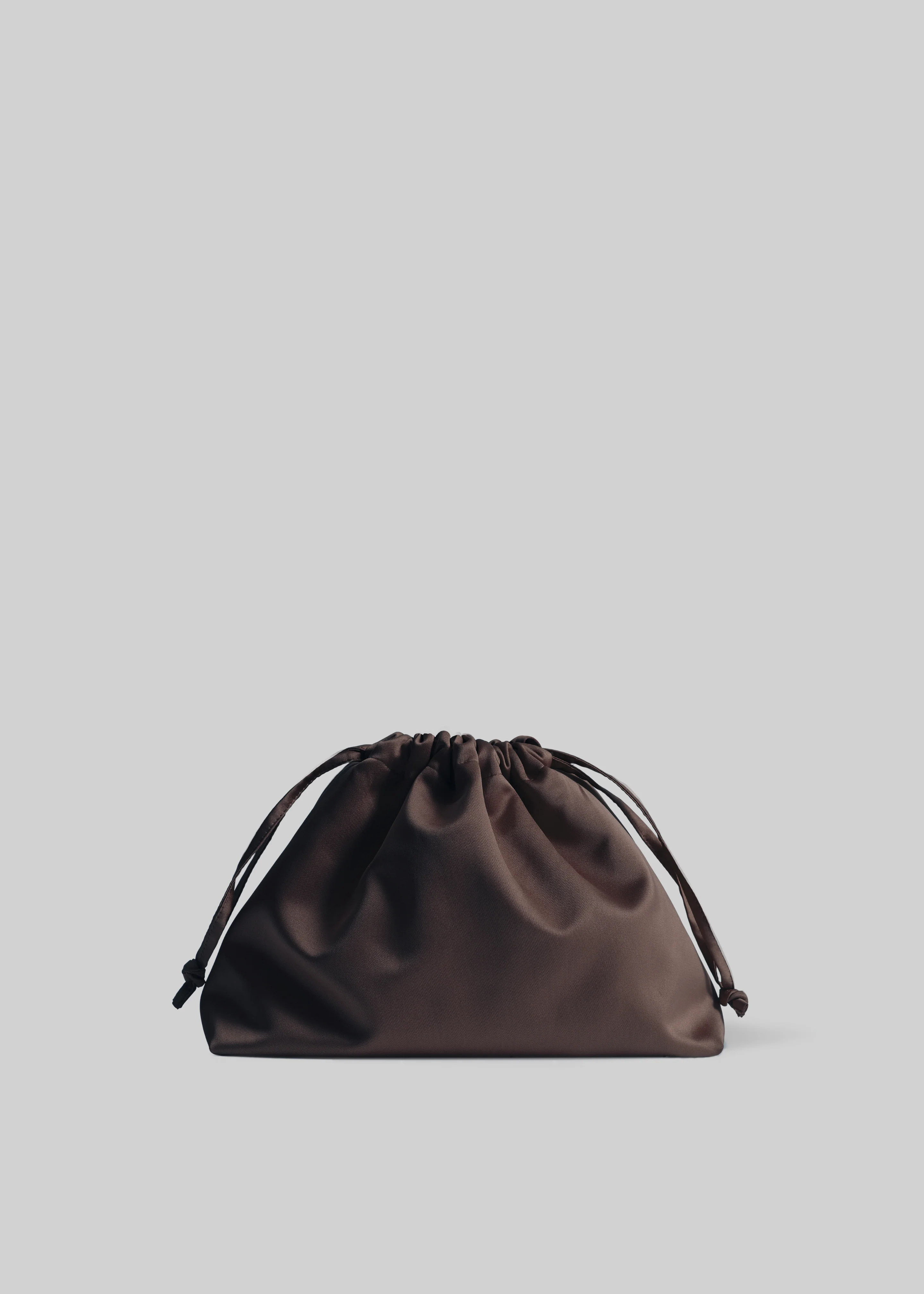 Morgan Satin Small Pouch - Brown - Image 2