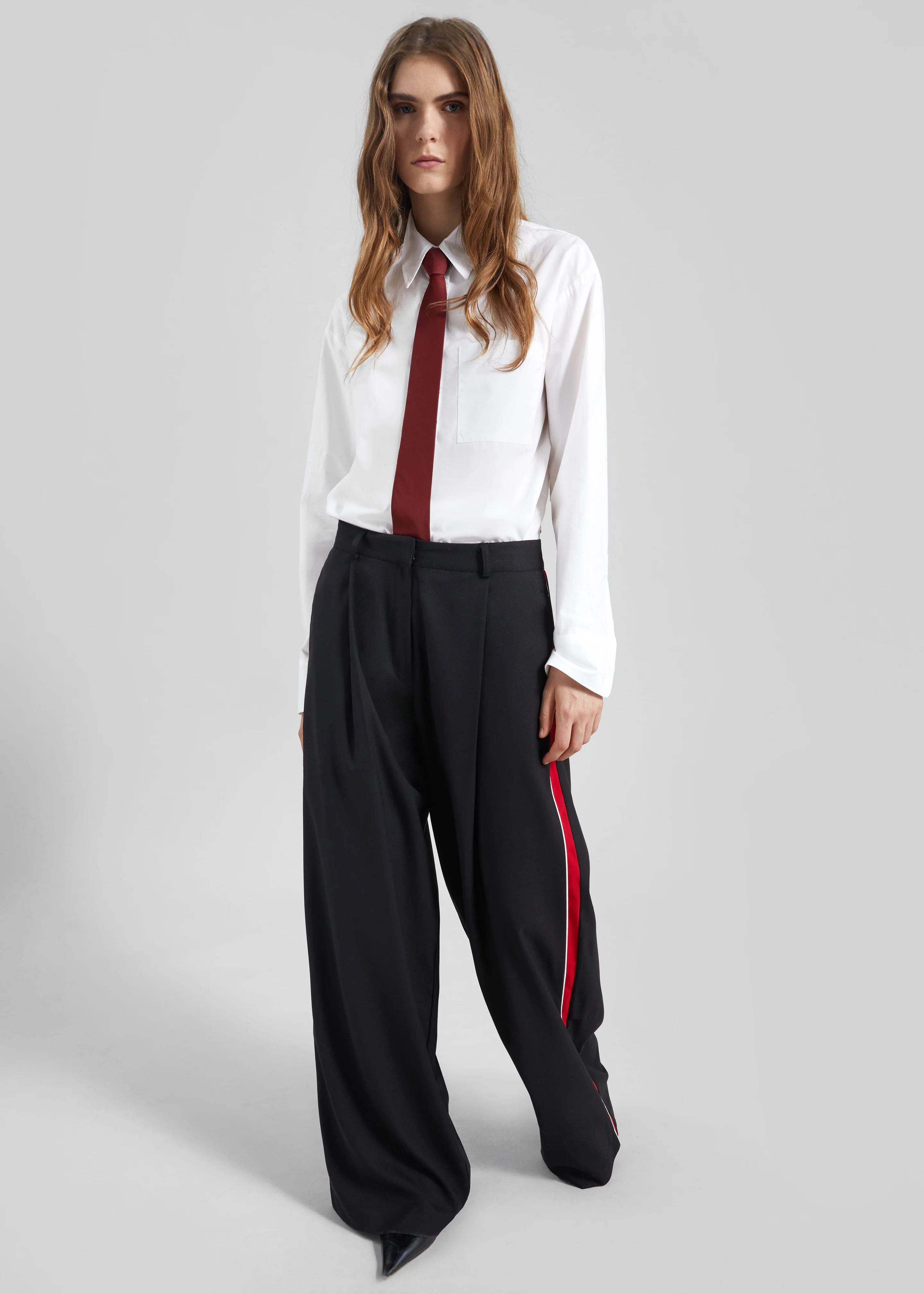 Nairn Contrast Stripe Pants - Black - Image 3