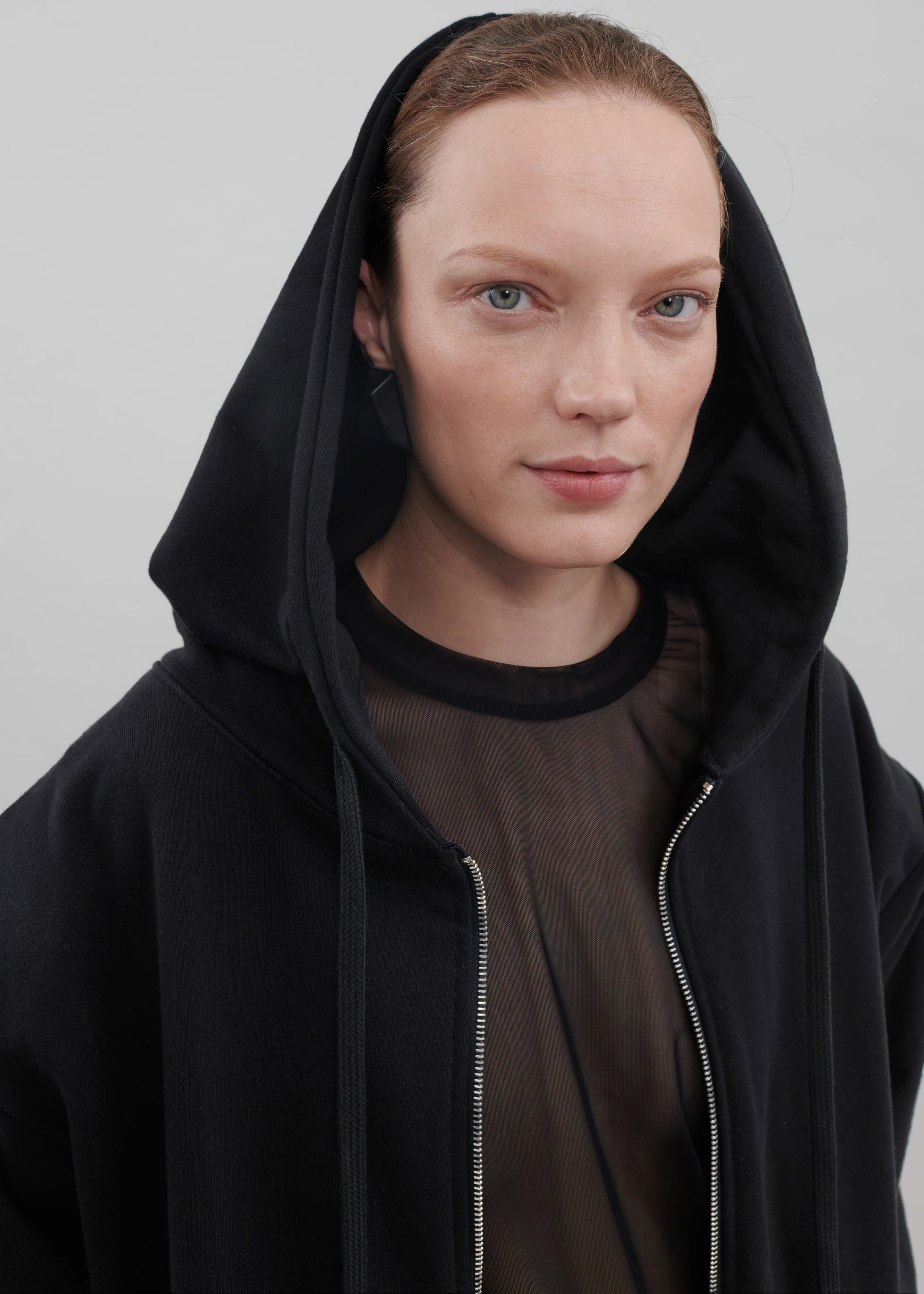Nami Zip Up Hoodie - Black - Image 5