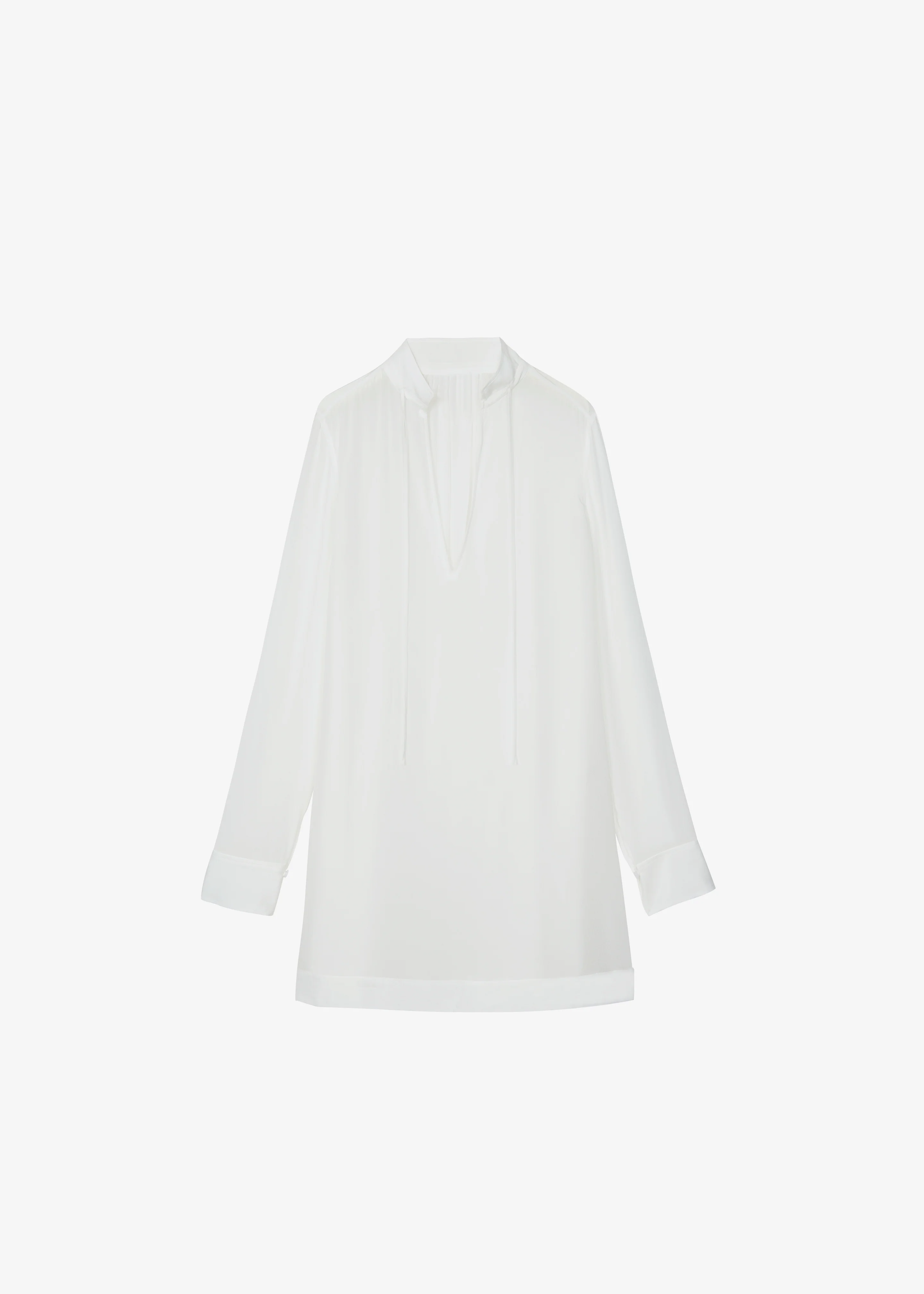 Nazare Fluid Shirt Dress - White - Image 9