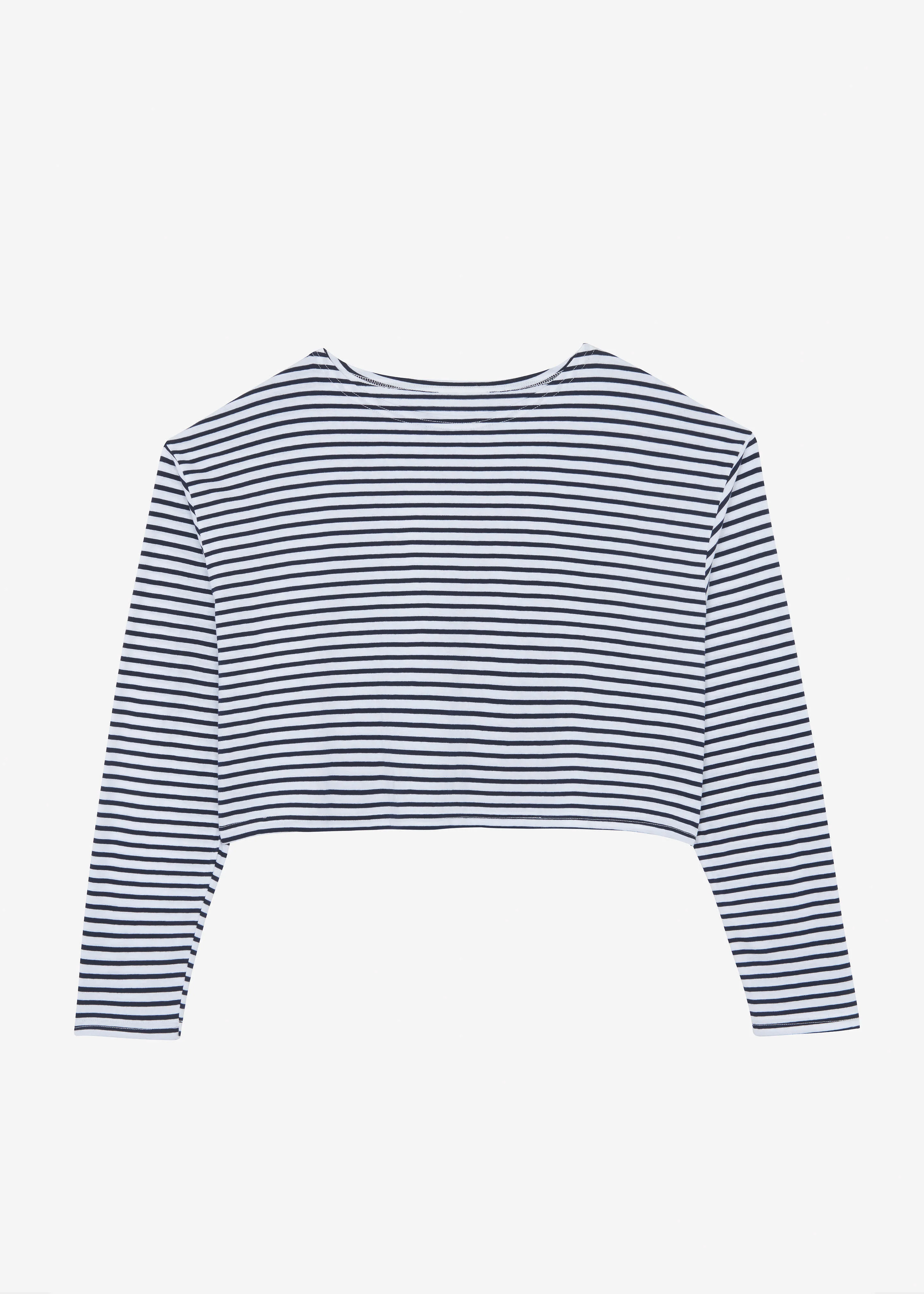 Neha Cropped Top - Navy Stripe - Image 6