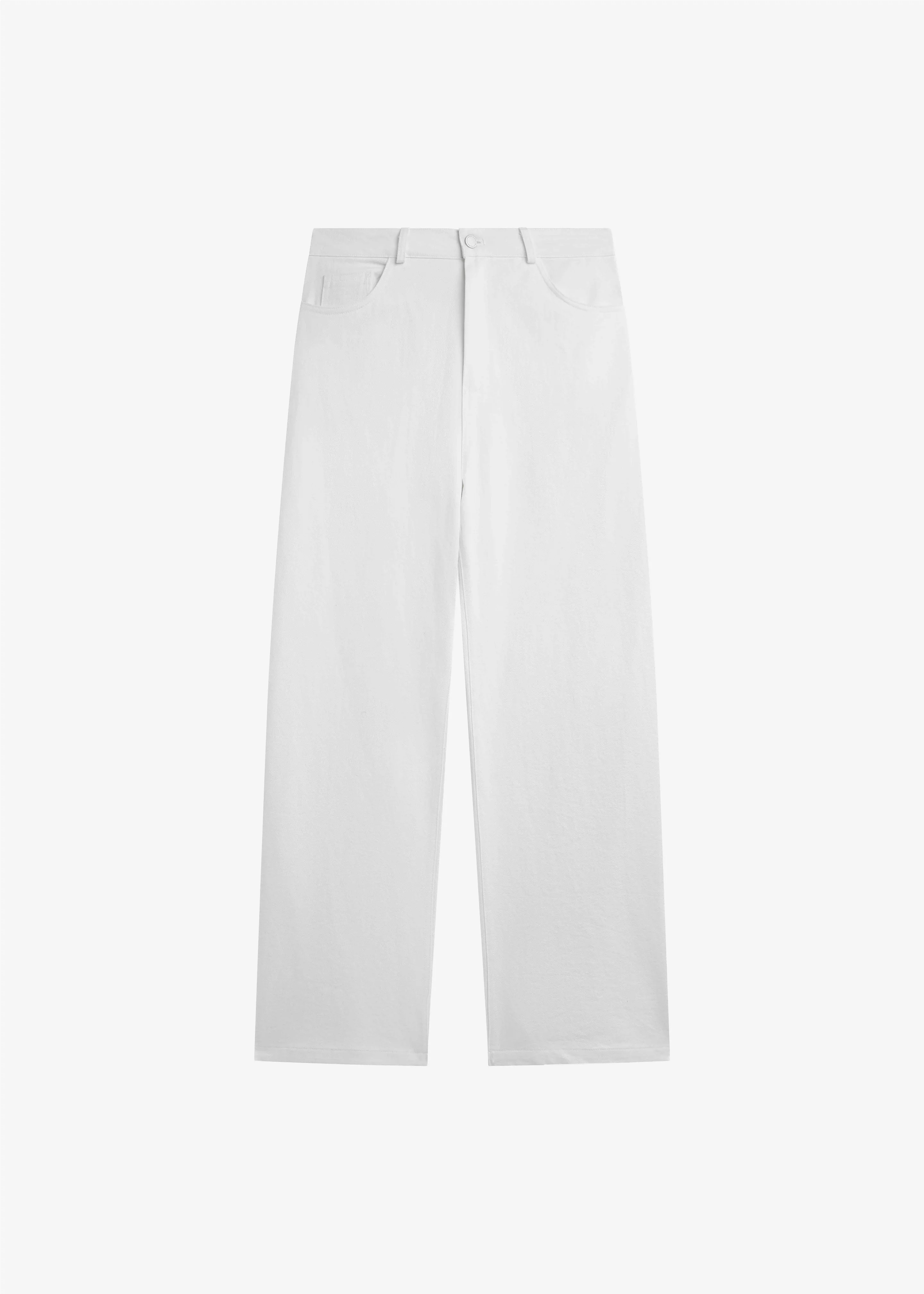 Nelton Barrel Leg Jeans - White - Image 11