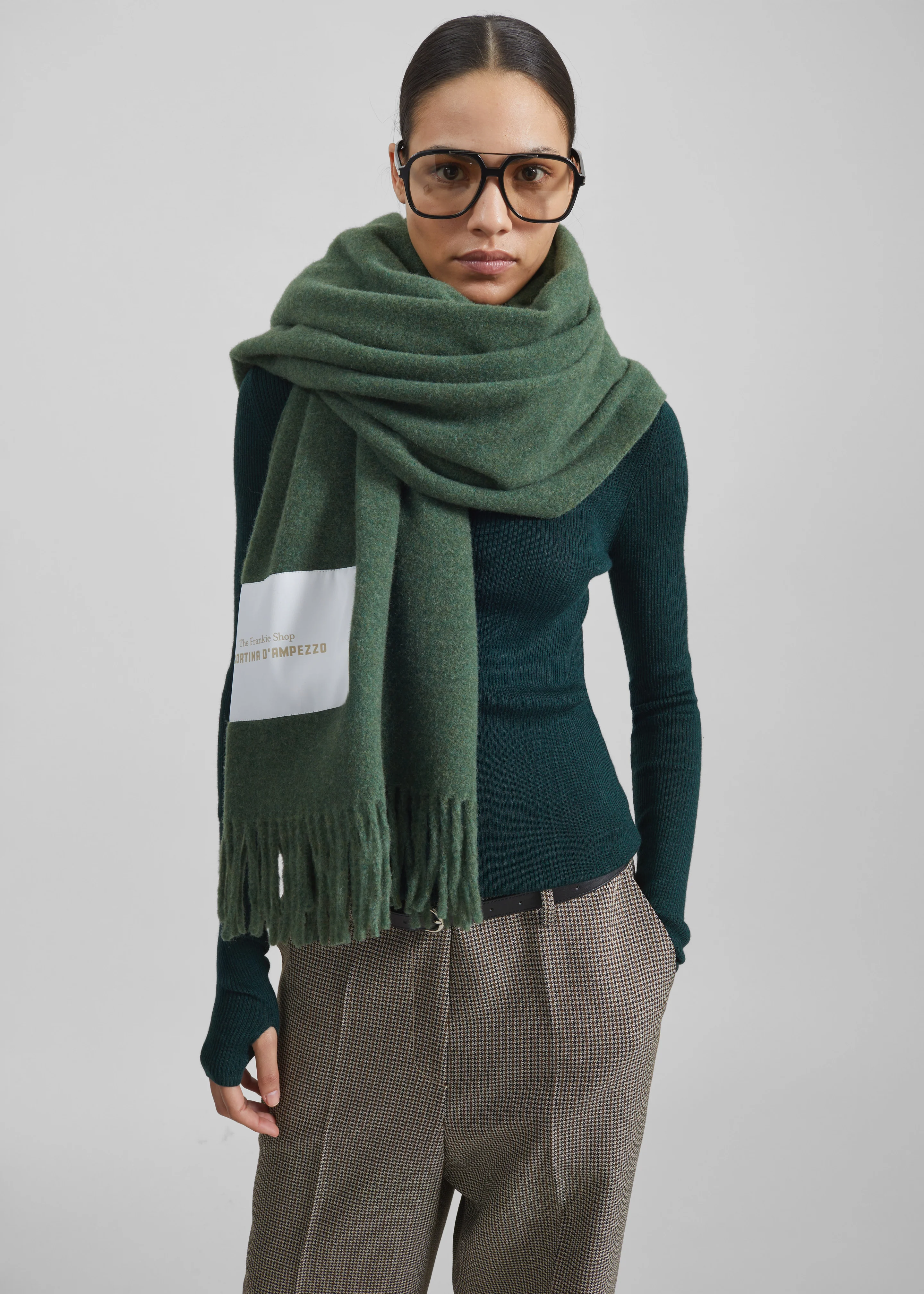 Nevea Wool Throw Blanket - Sage - Image 4