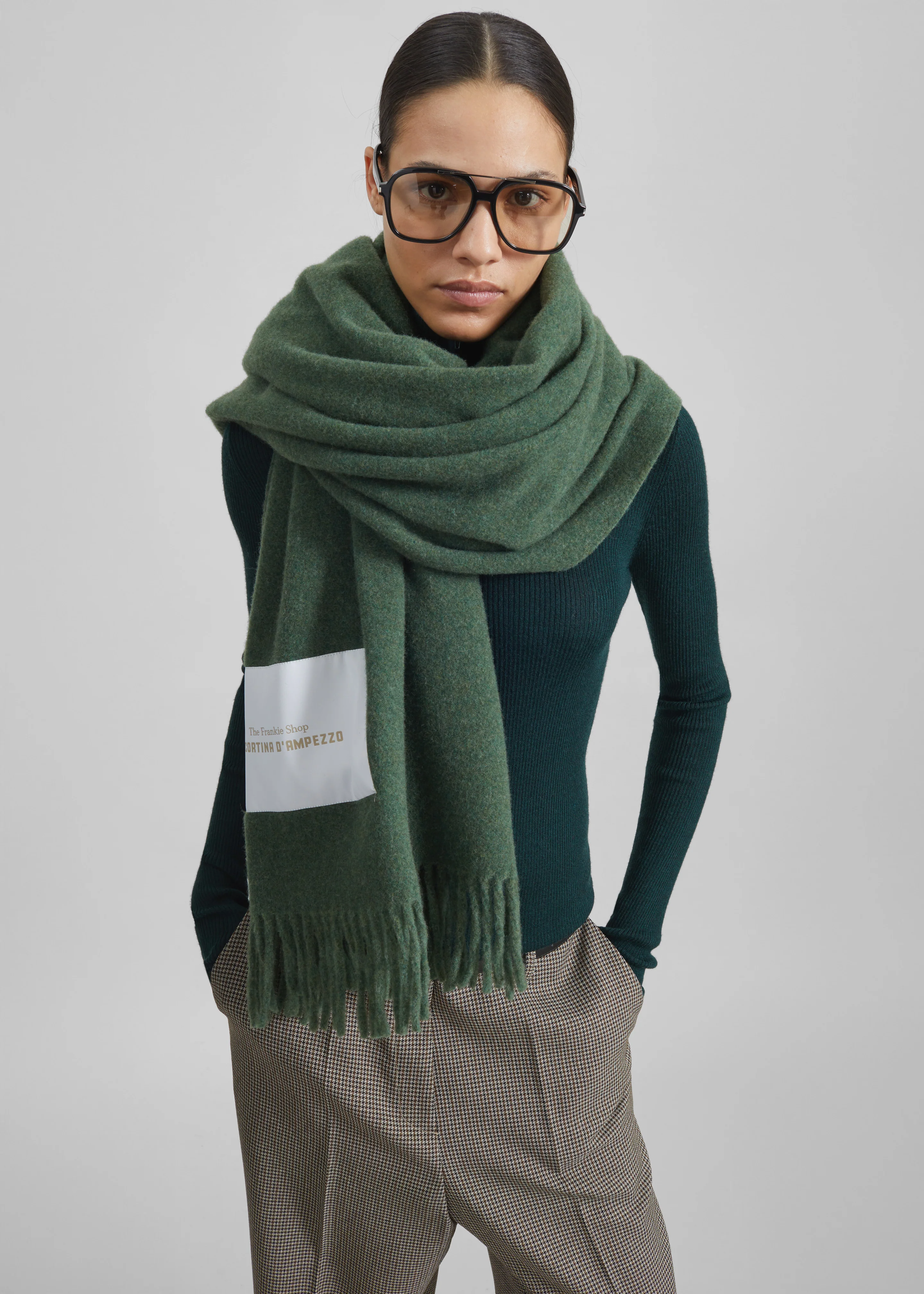 Nevea Wool Throw Blanket - Sage - Image 5