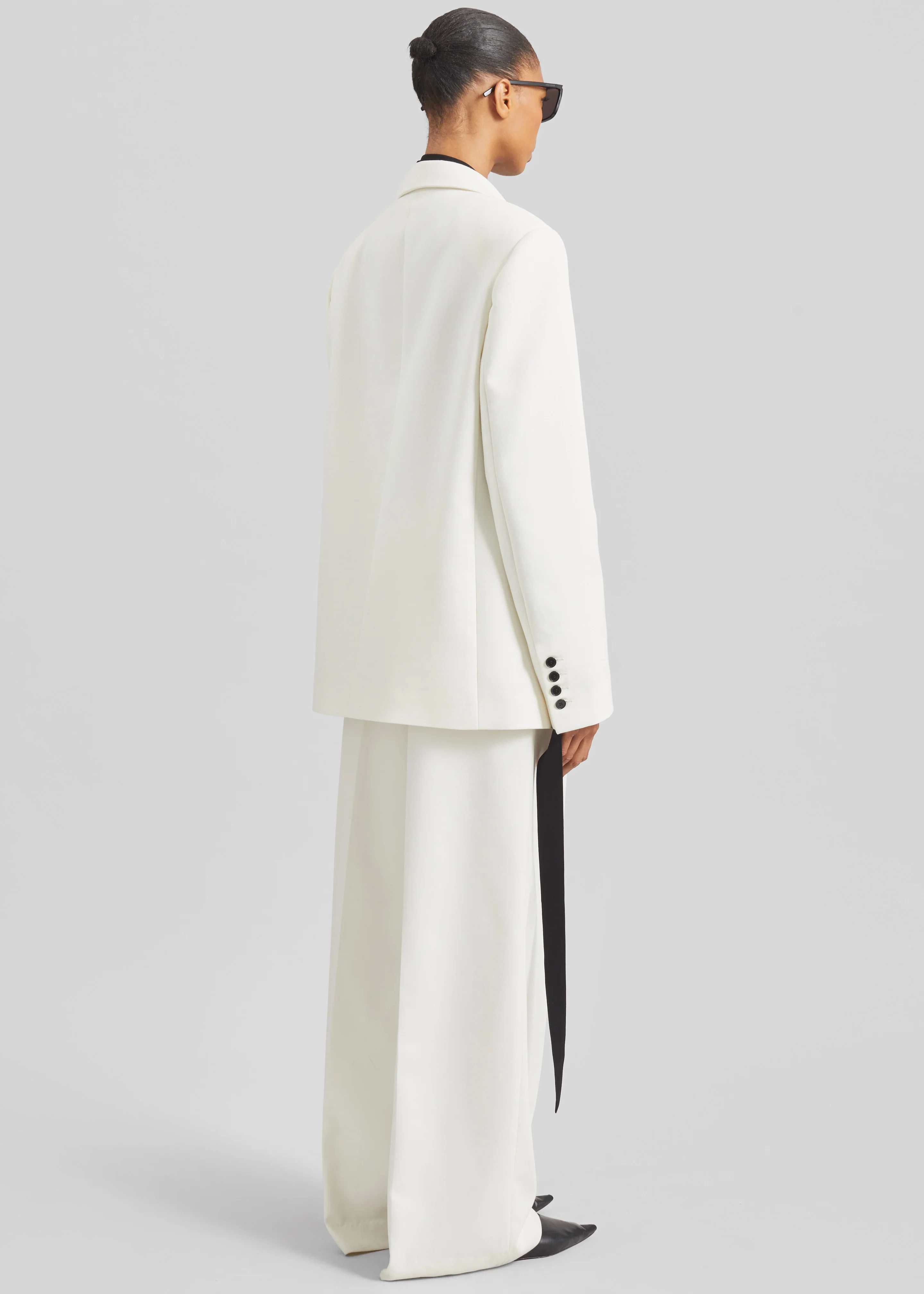 Newark Double Breasted Blazer - Ivory - Image 10