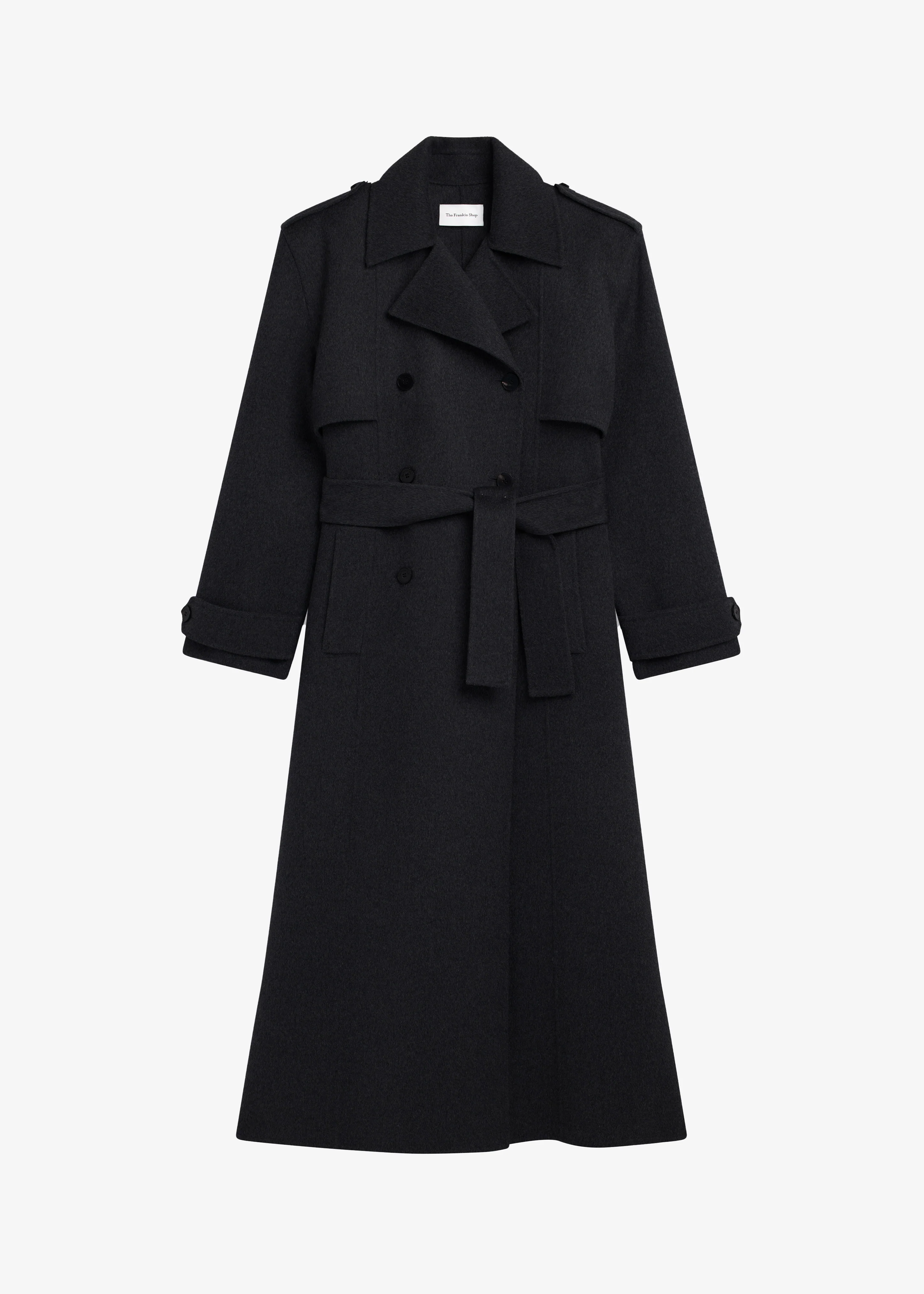 Nikola Padded Trench Coat - Black - Image 10