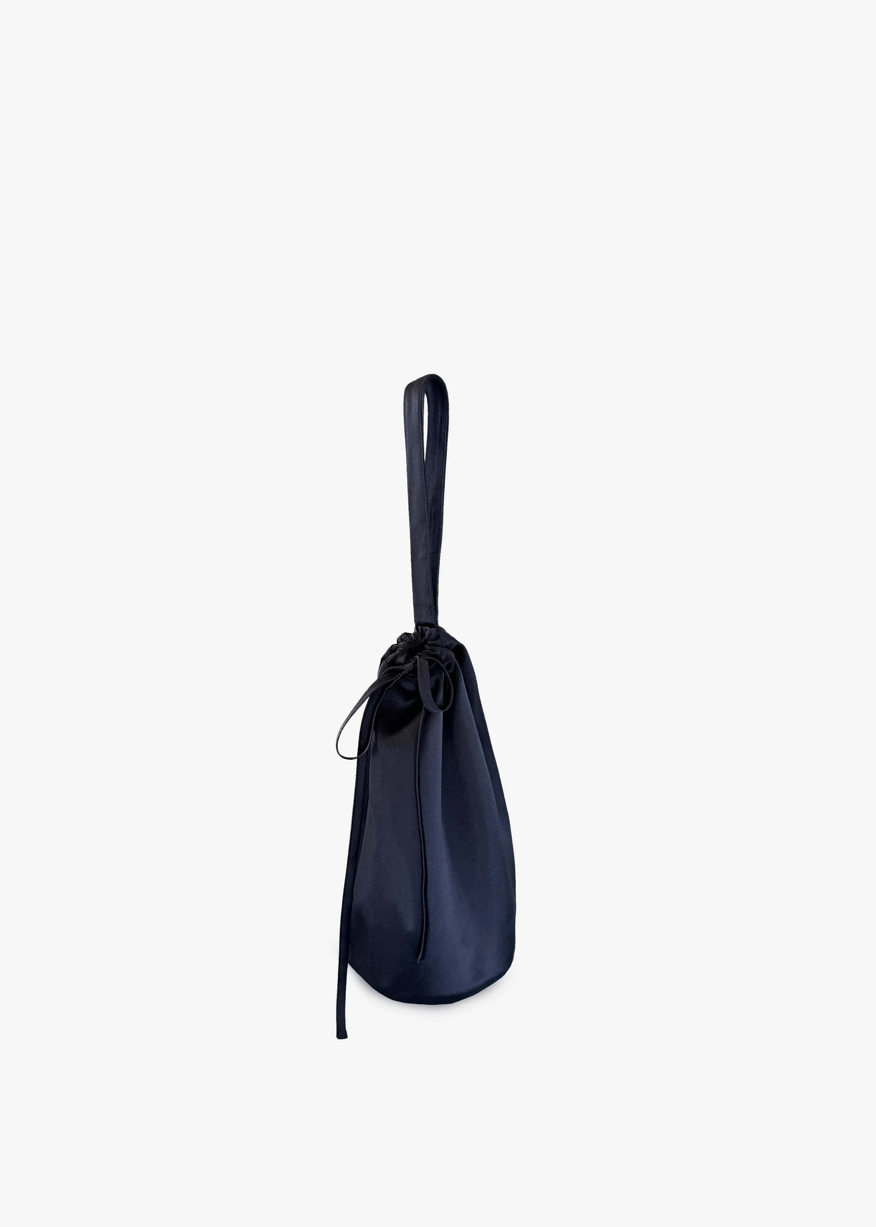 Nina Silk Bralette - Navy - Image 7