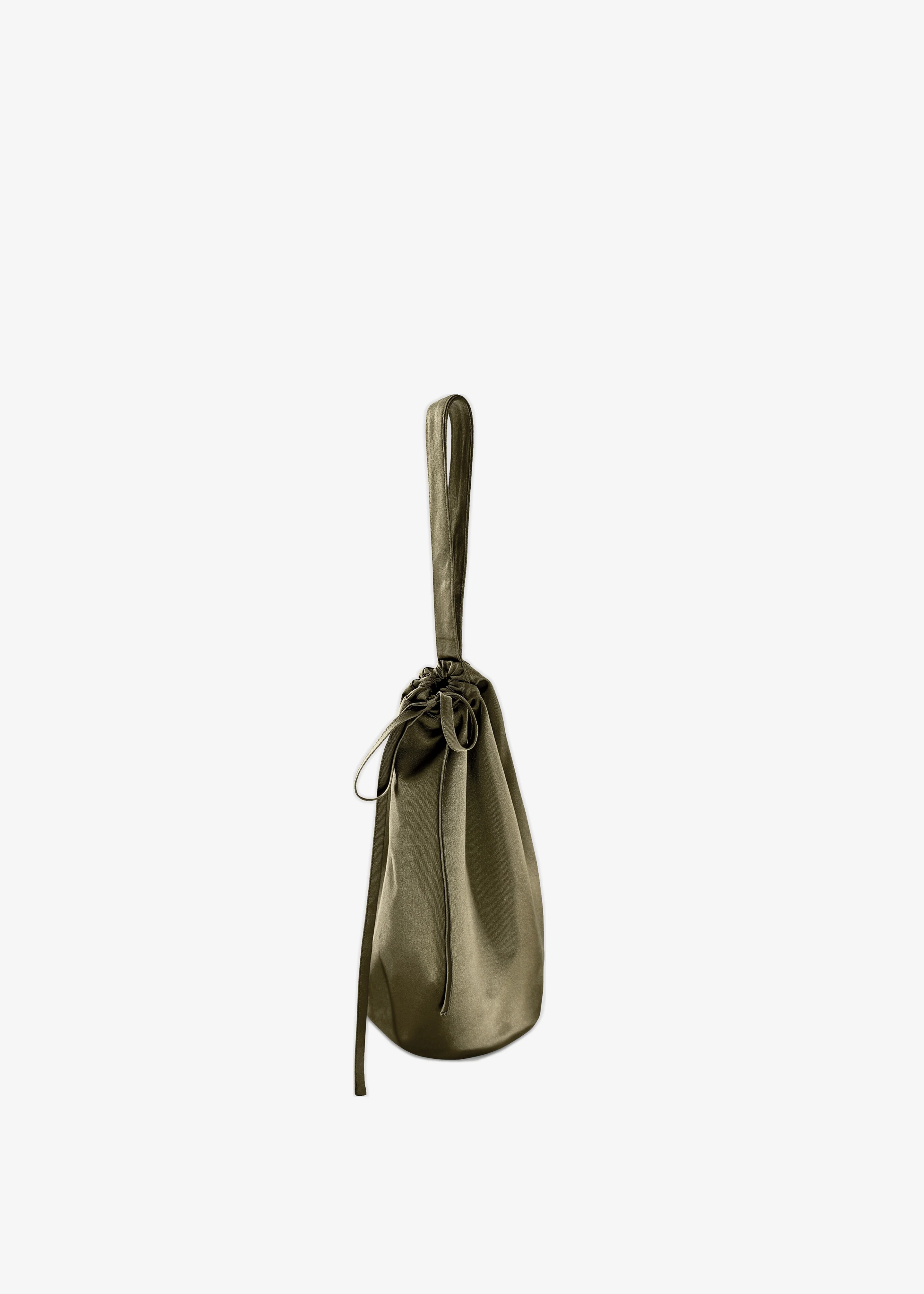 Nina Silk Bralette - Olive - Image 8