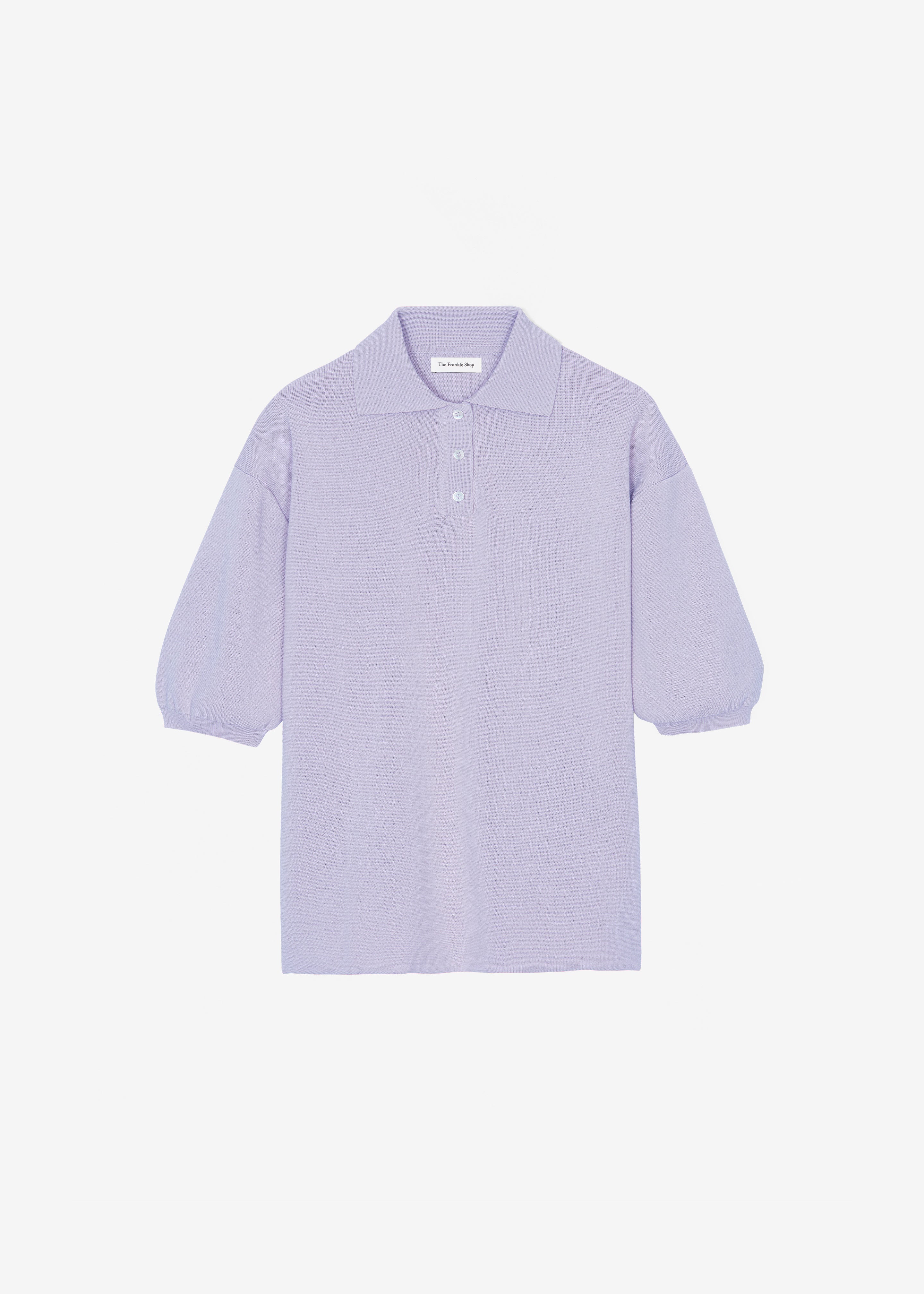 Nola Knit Polo Top - Lavender - Image 11