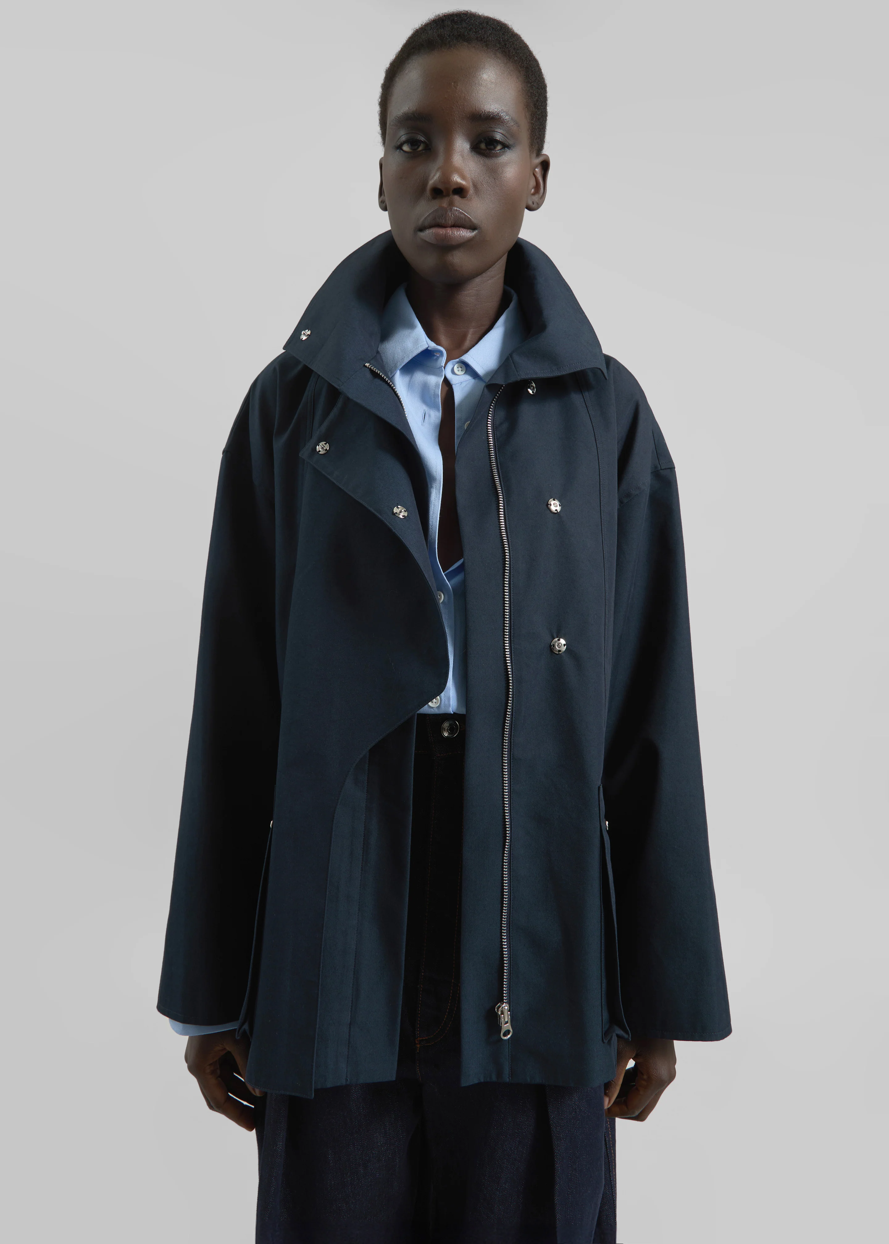 Norris Short Trench - Navy - Image 6