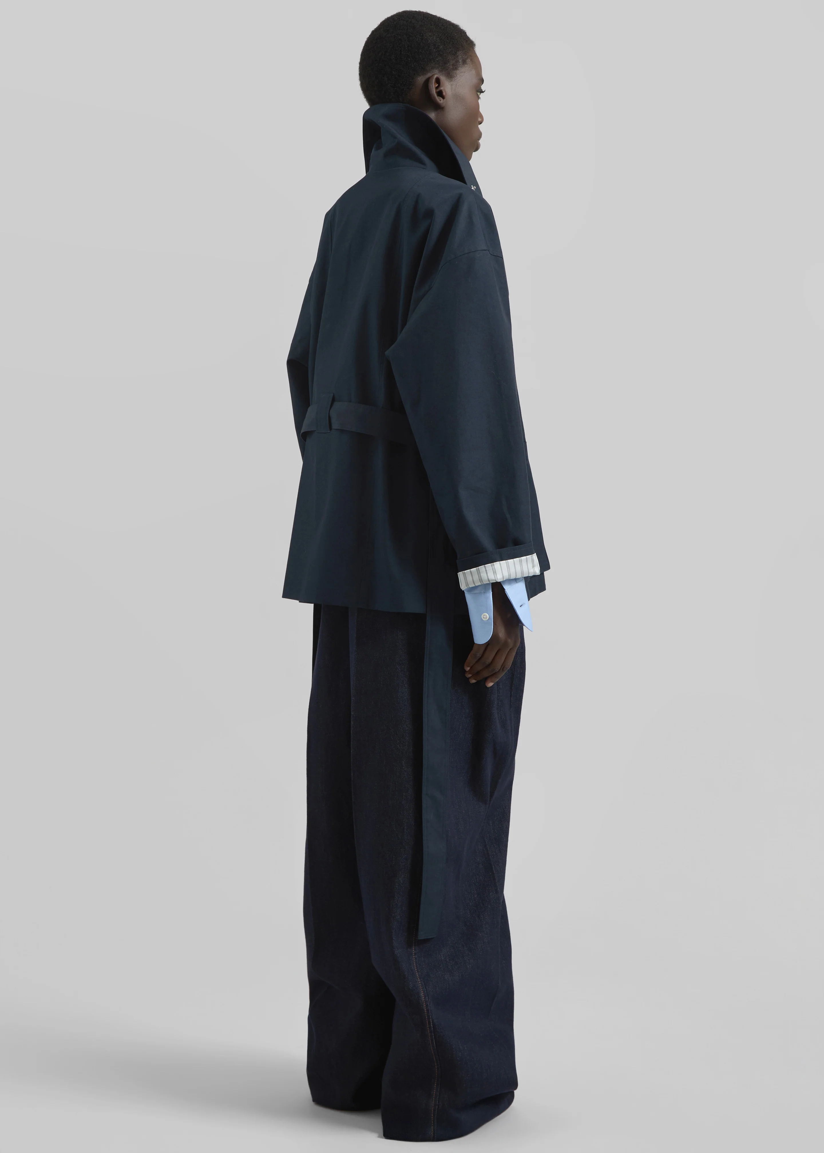 Norris Short Trench - Navy - Image 7
