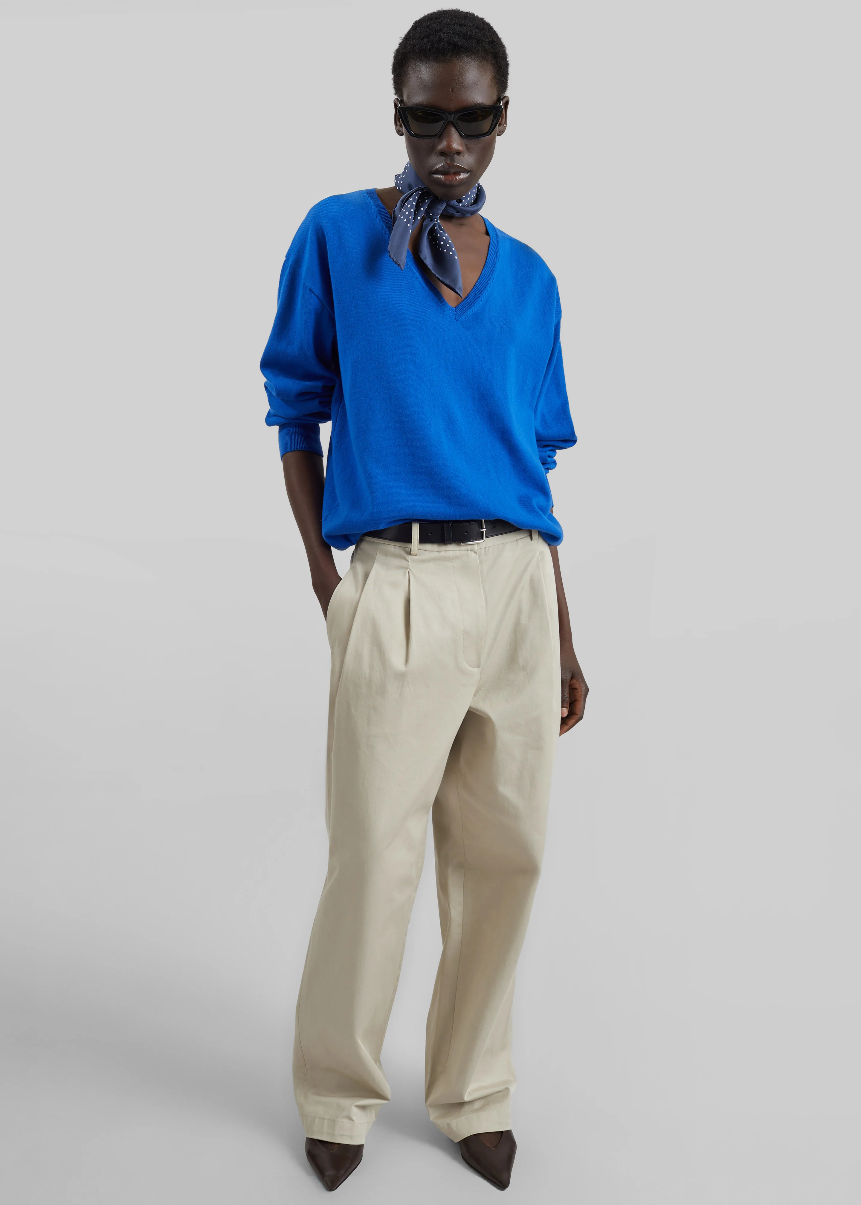 Norstrand Cotton Chino Trousers - Light Beige - Image 3