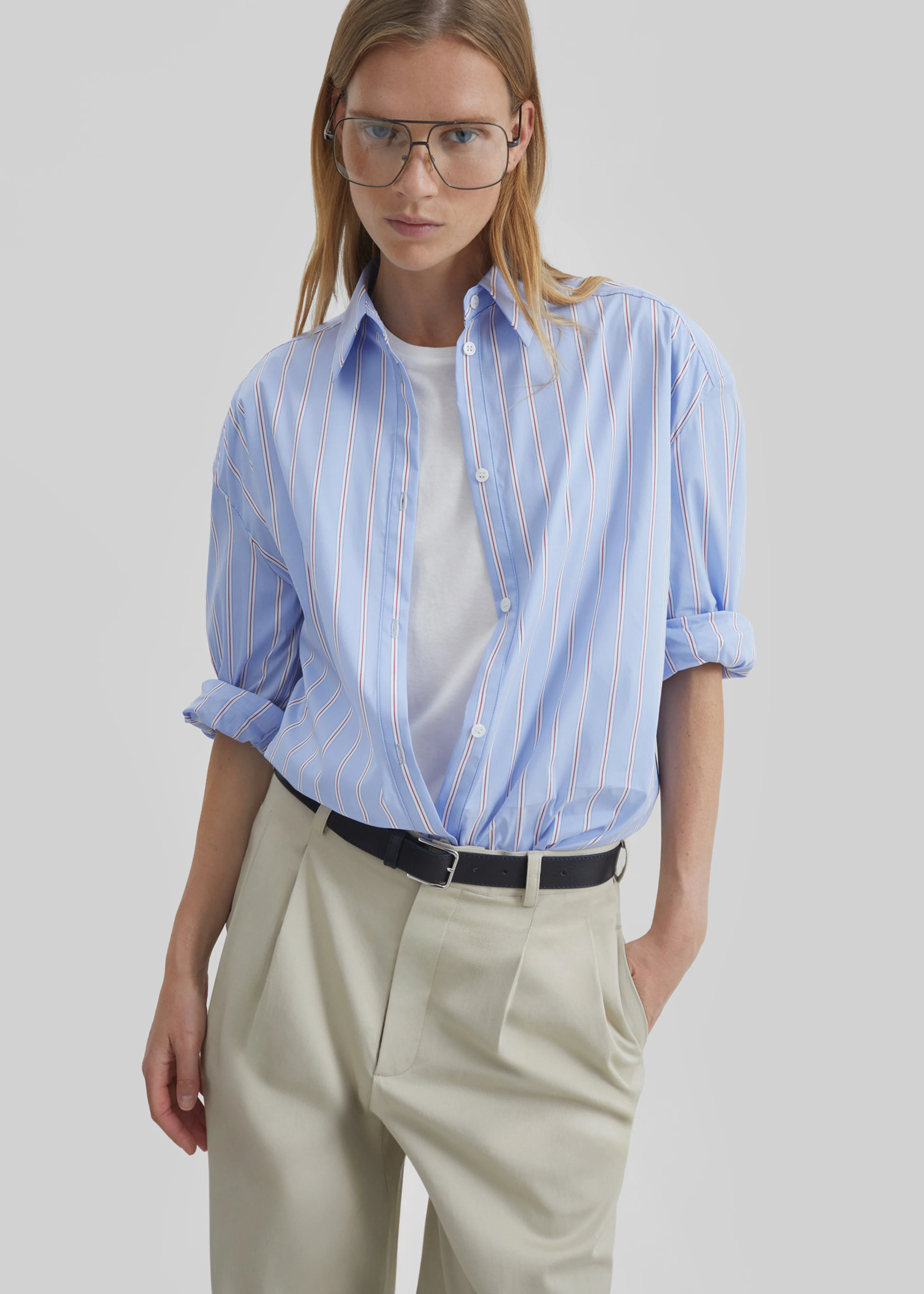 Norstrand Cotton Chino Trousers - Light Beige - Image 6