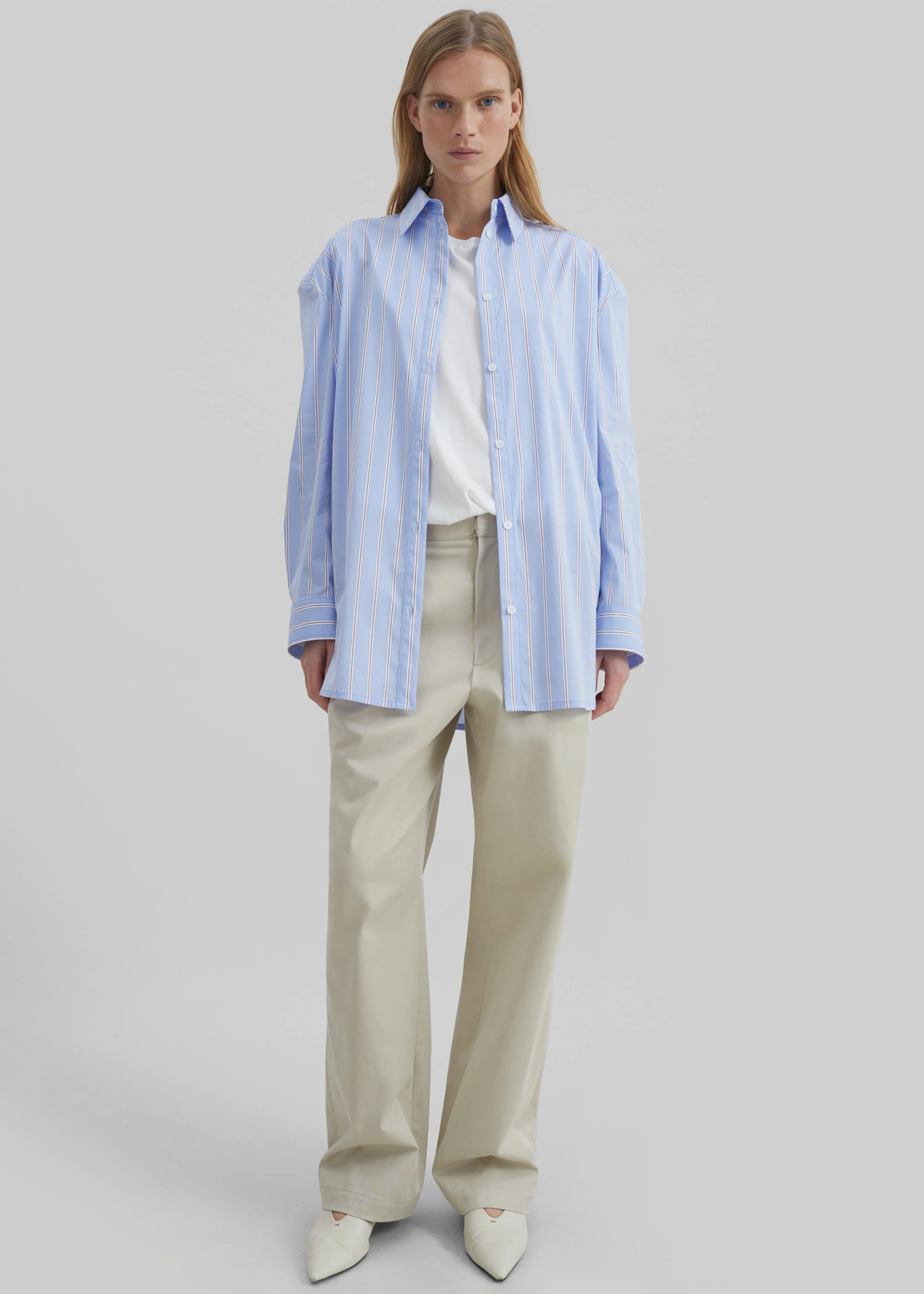 Norstrand Cotton Chino Trousers - Light Beige - Image 8