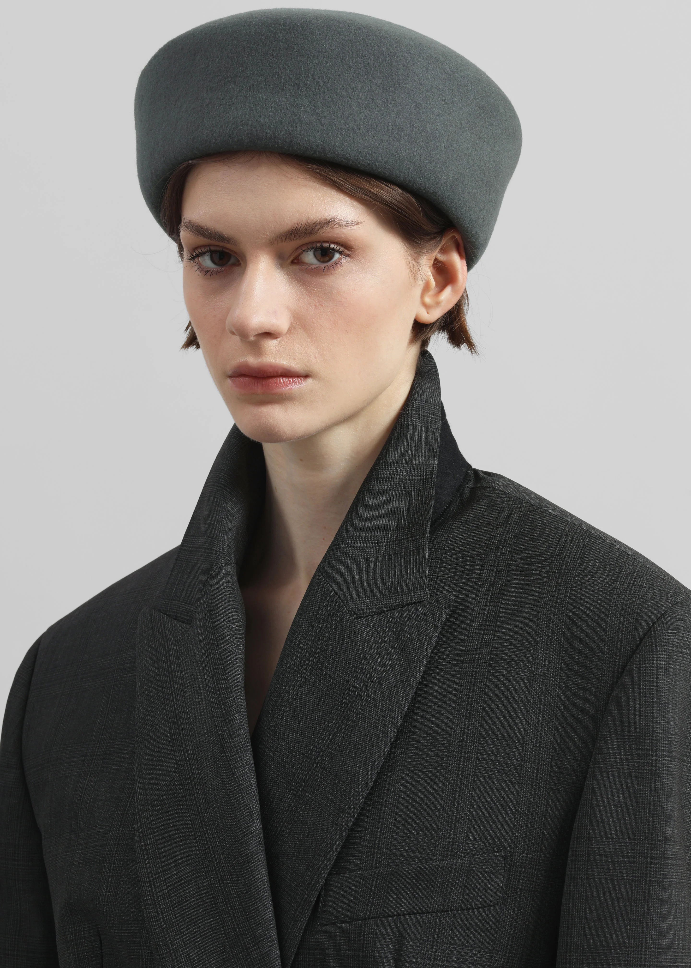 Noxley Pillbox Hat - Grey - Image 5
