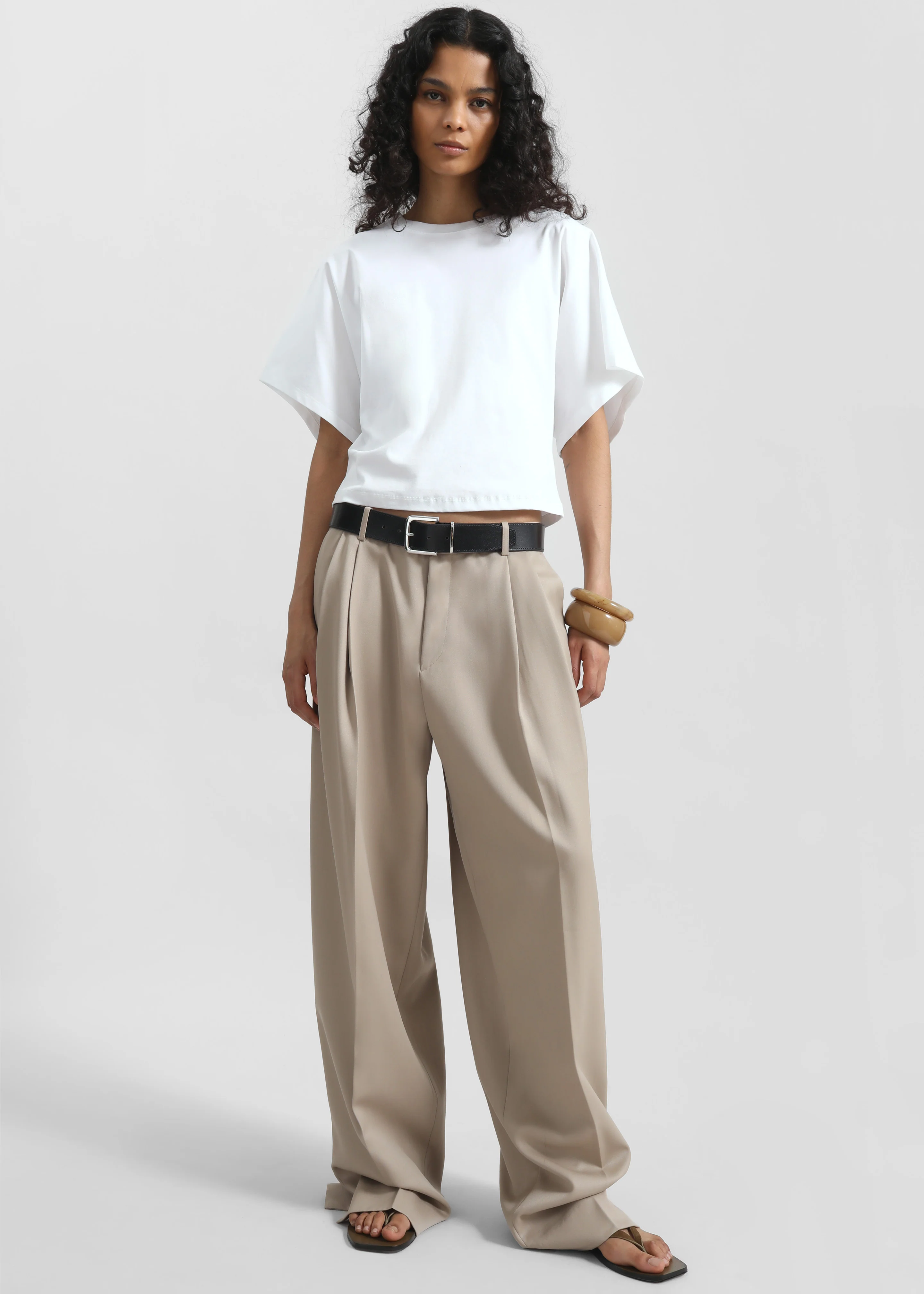 Noya Dolman Sleeve Tee - White - Image 3