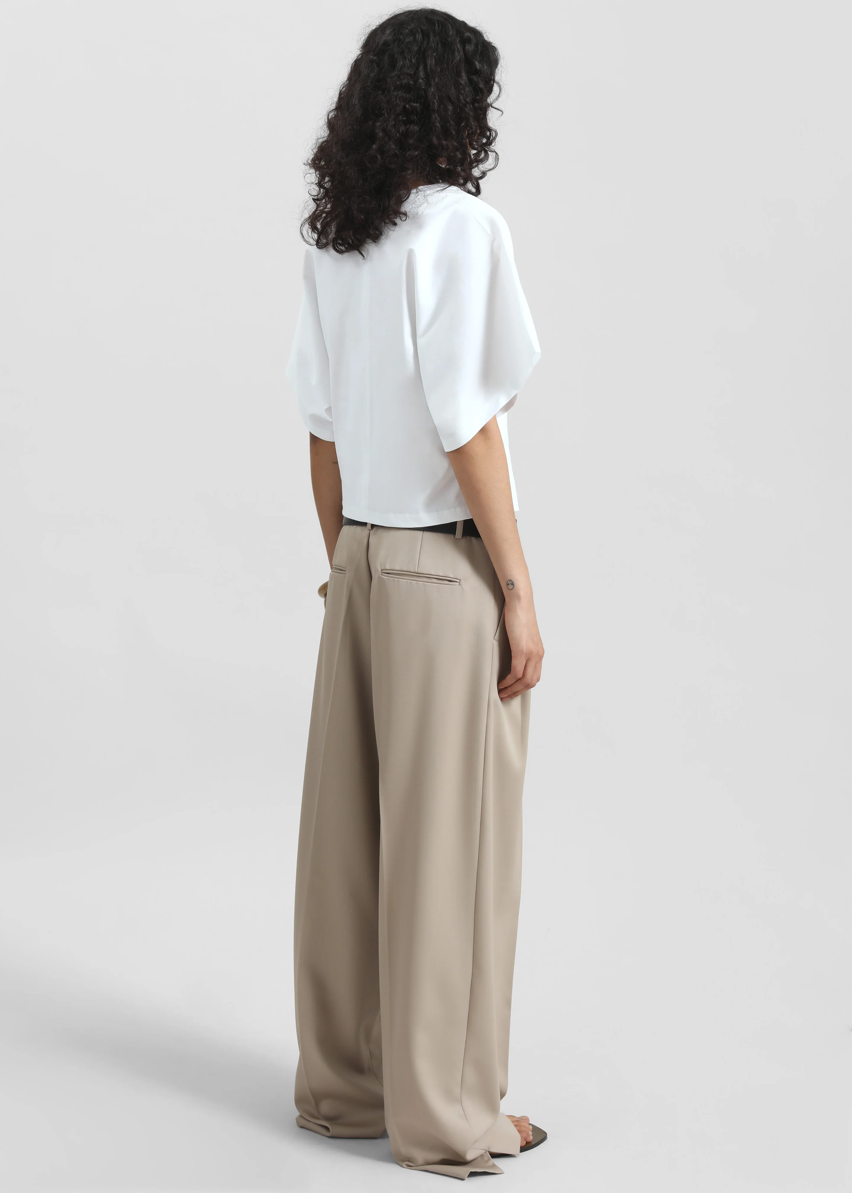 Noya Dolman Sleeve Tee - White - Image 5