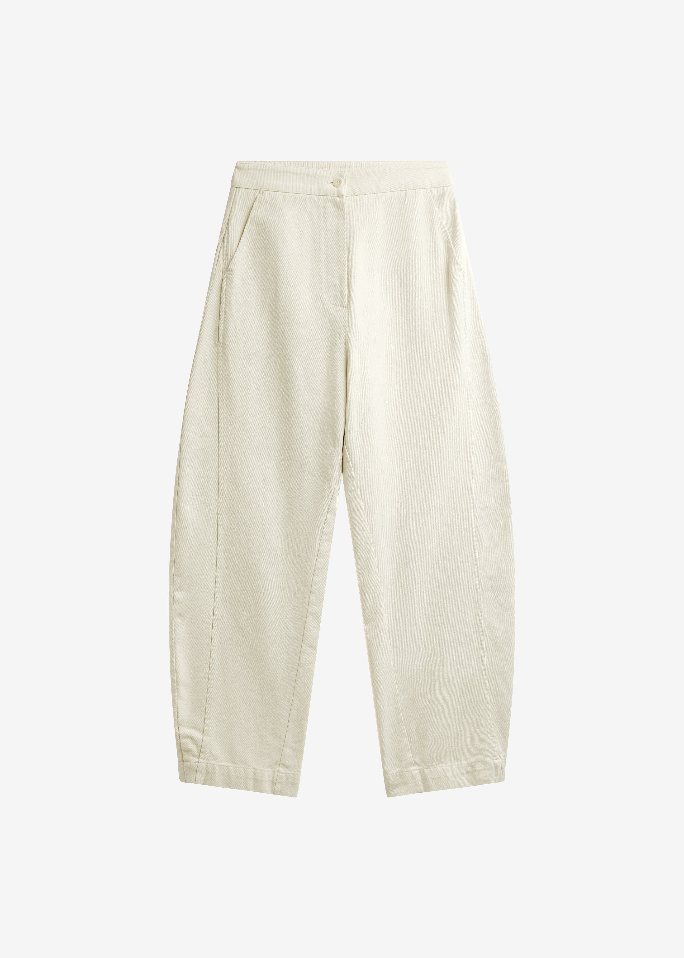 Noyon Barrel Leg Pants - Cream - Image 7