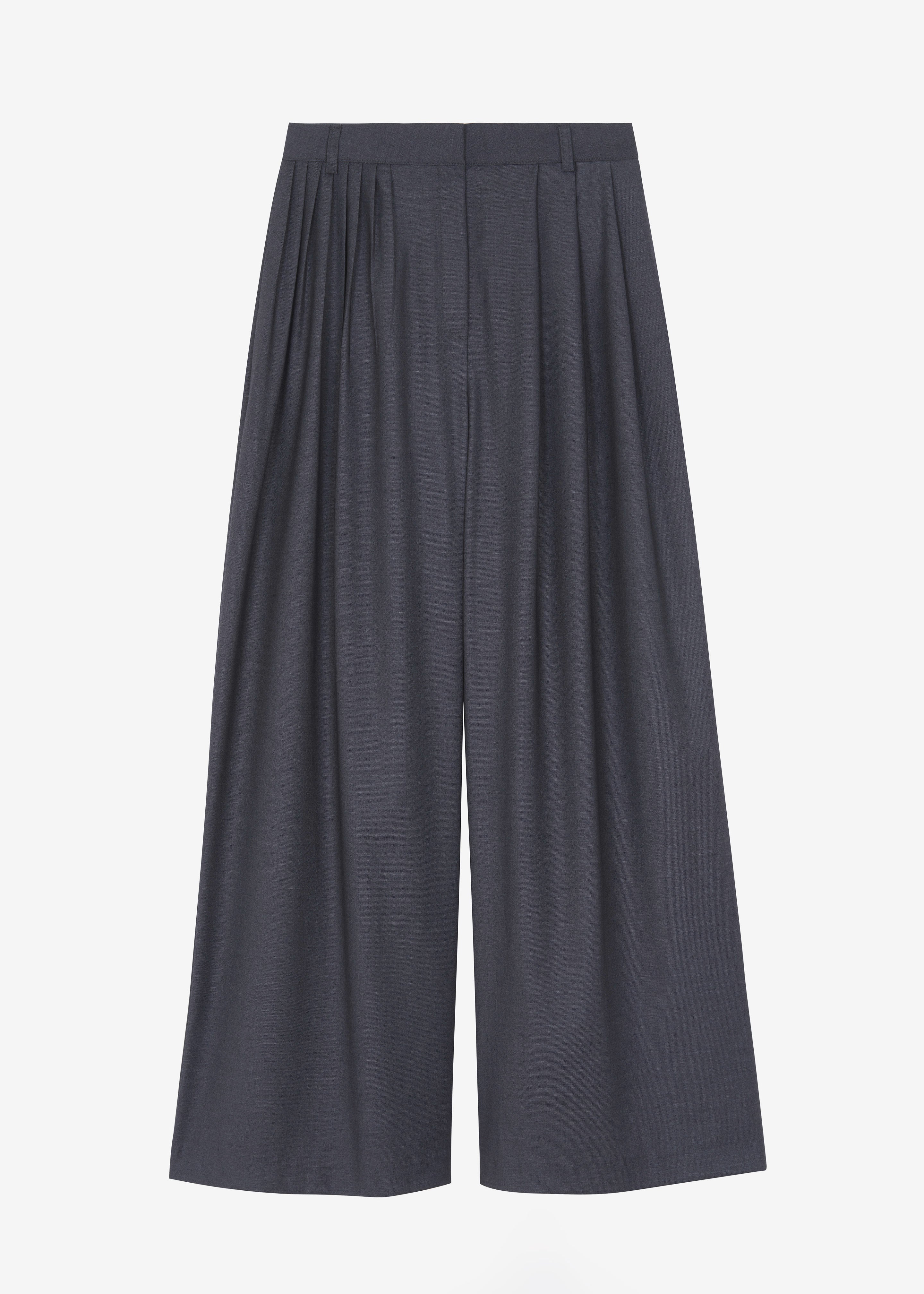 Nyla Pleated Pants - Charcoal - Image 16